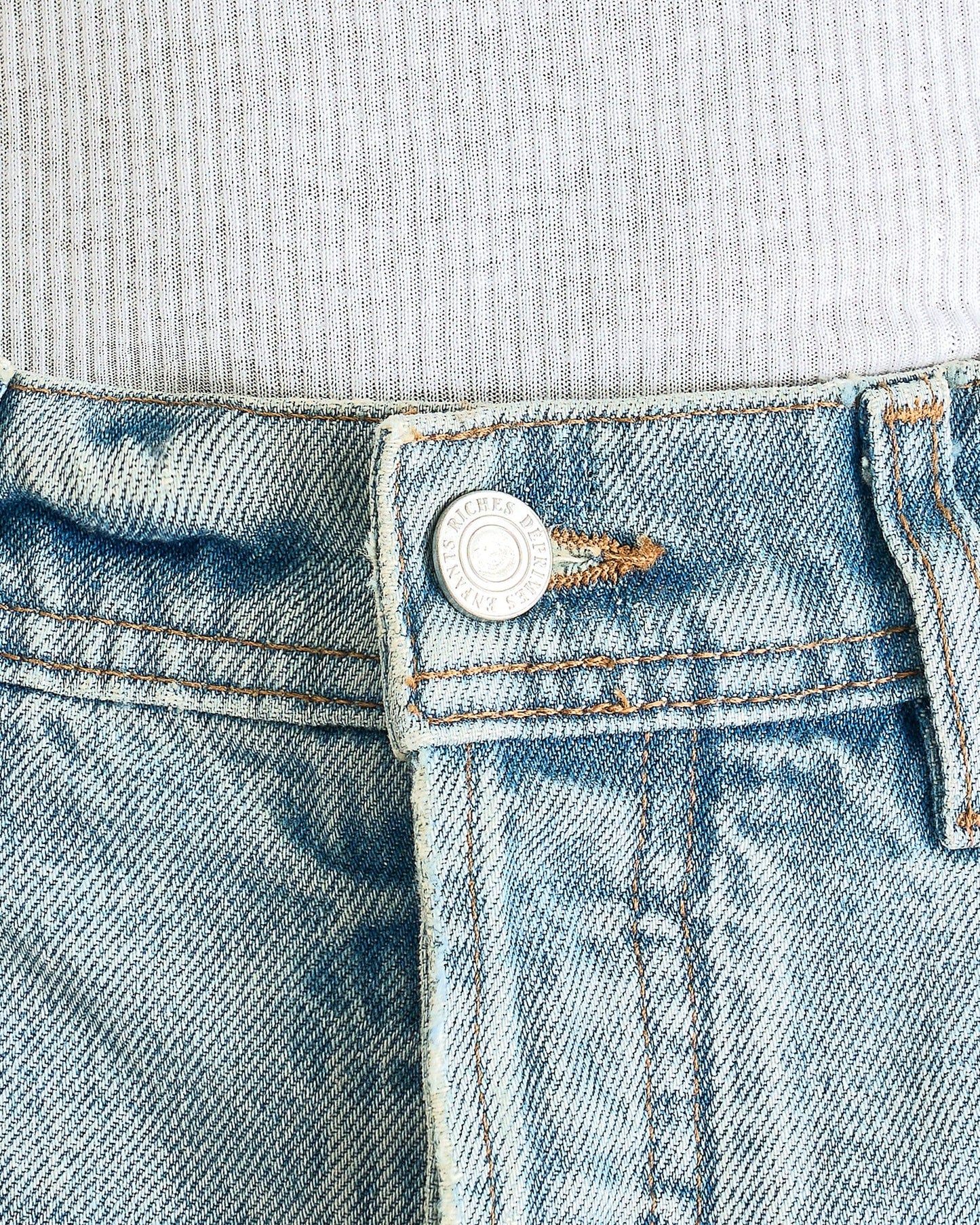 Enfants Riches Deprimes Men's Jeans Classic Flare Leg Jean in Dirty Blue