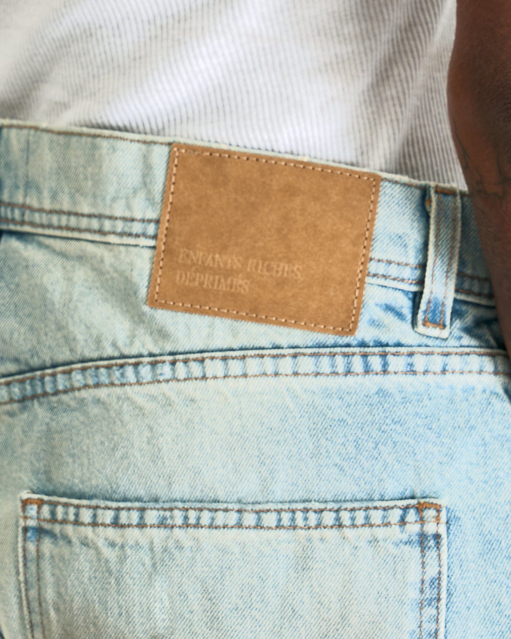 Enfants Riches Deprimes Men's Jeans Classic Flare Leg Jean in Dirty Blue