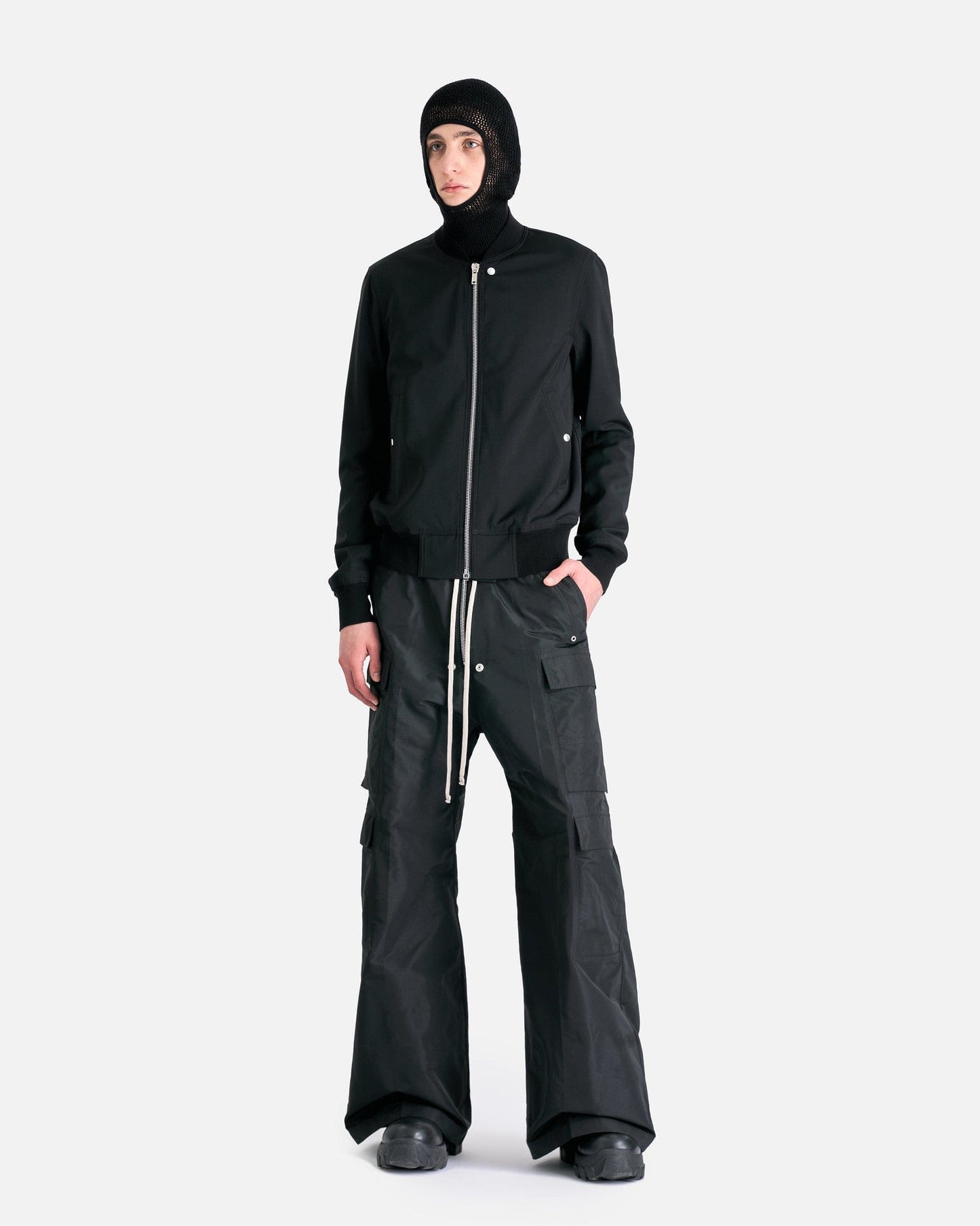 Rick Owens Men's Jackets Classic Flight Bomber in Black