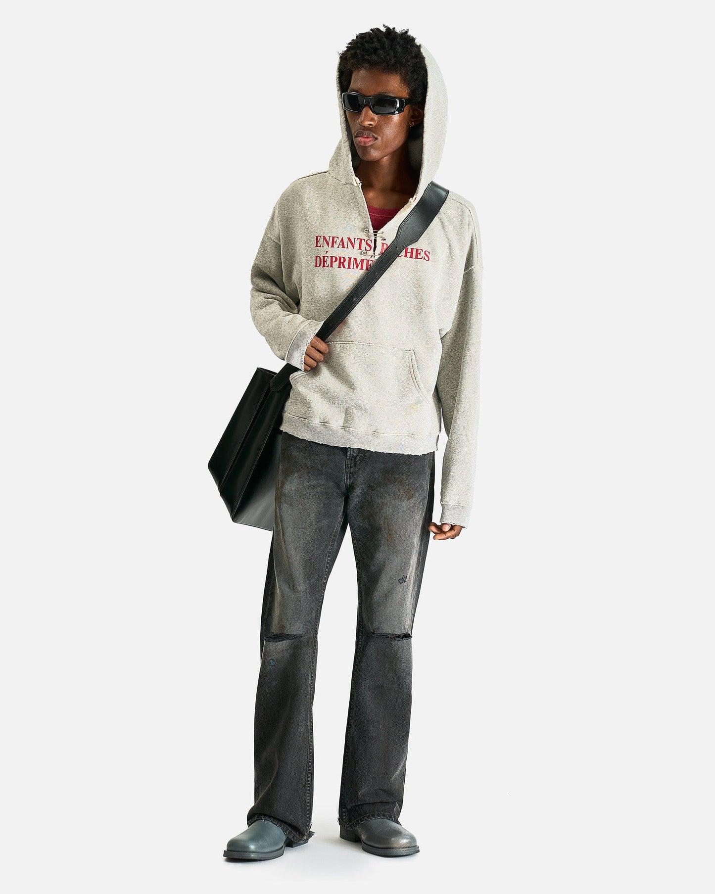 Enfants Riches Deprimes Men's Sweatshirts Classic Logo Hoodie in Heather Grey