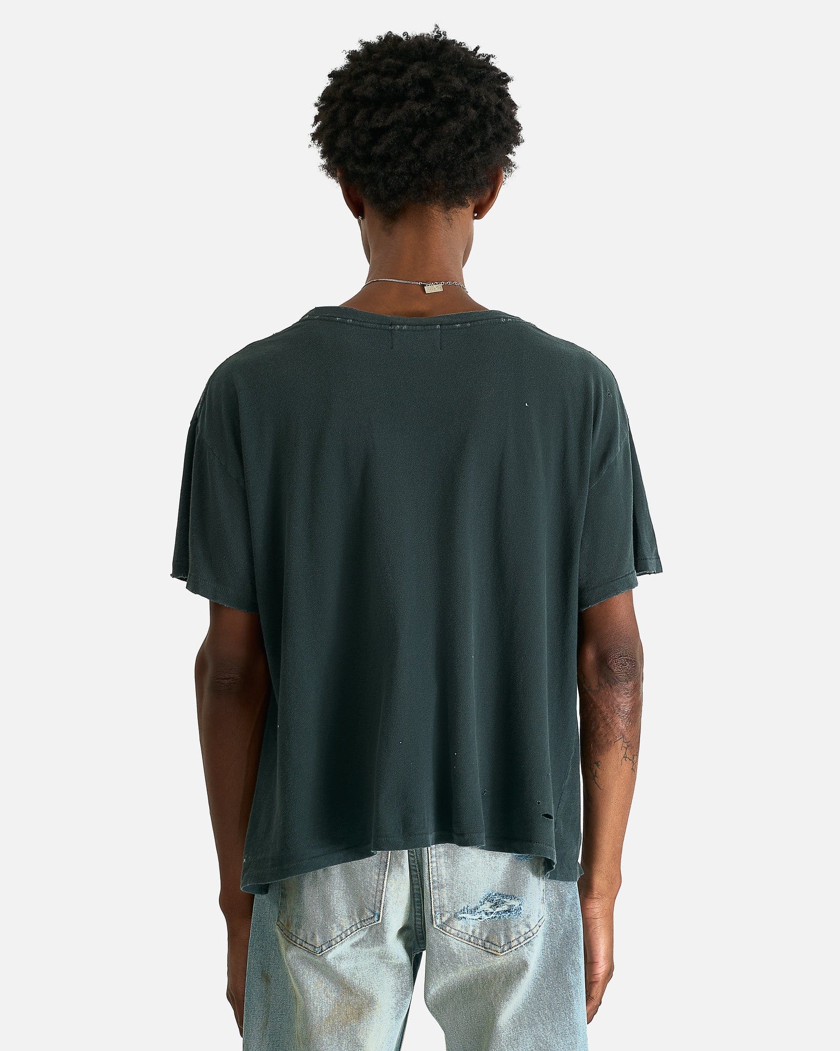 Enfants Riches Deprimes Men's T-Shirts Classic Logo T-Shirt in Damaged Black