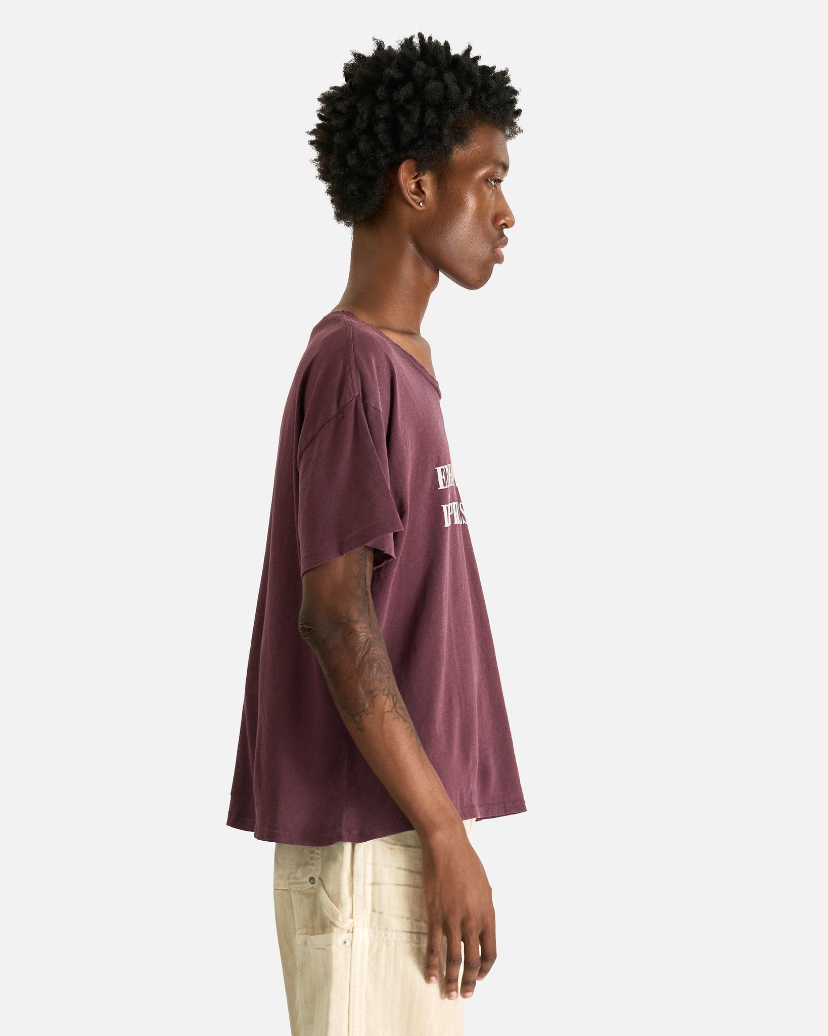 Enfants Riches Deprimes Men's T-Shirts Classic Logo T-Shirt in Mud Red