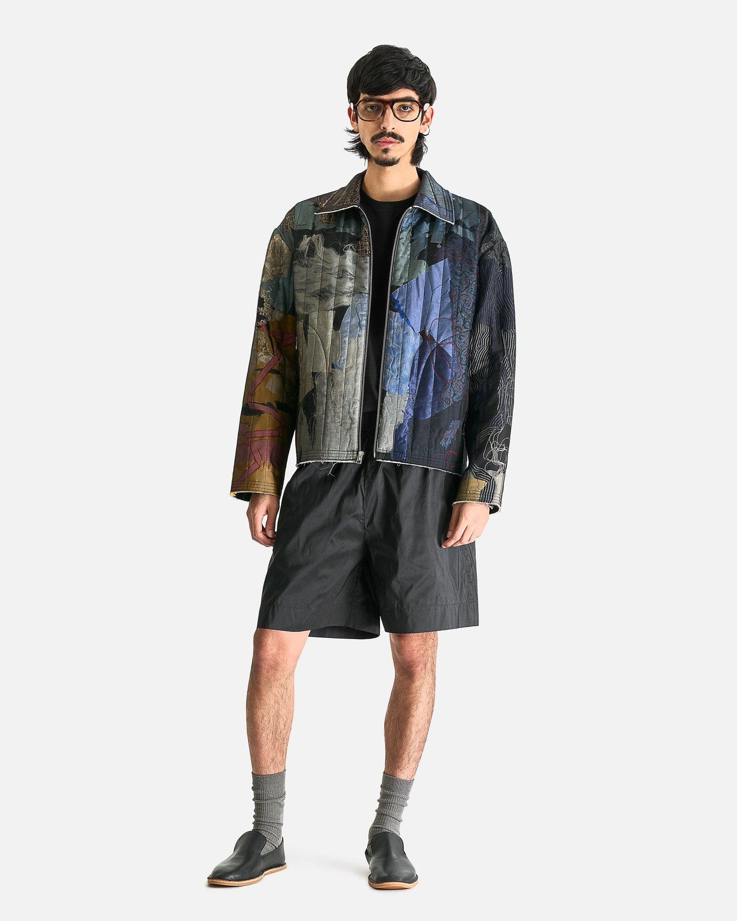 AUBERO Jacket M Collage Preservation Jacket in Multi