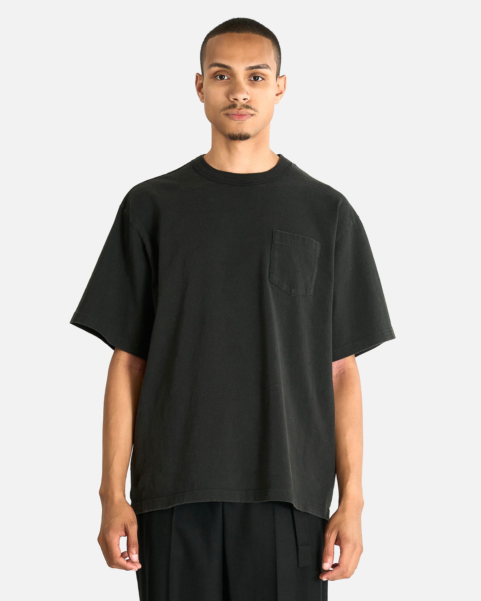 Cotton Jersey T-Shirt in Black – SVRN