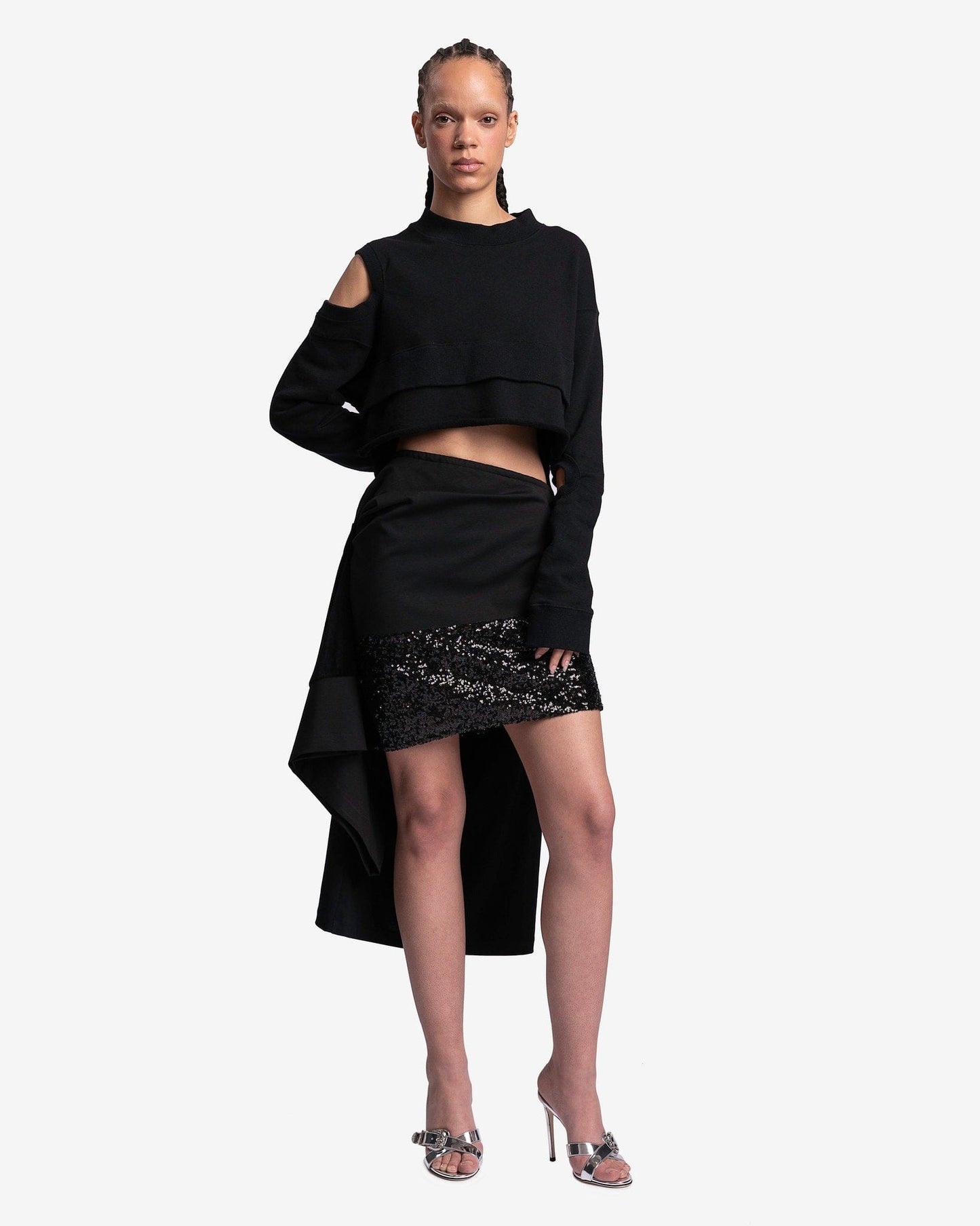 Undercover Women Sweaters Cut-Out Sweatshirt in Black