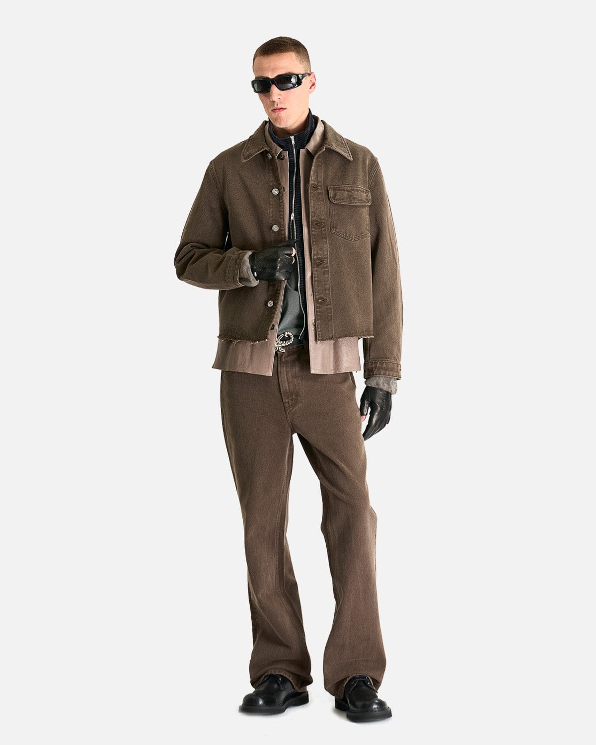 Our Legacy Men's Jackets Cut Rebirth Jacket in Choco Overdye