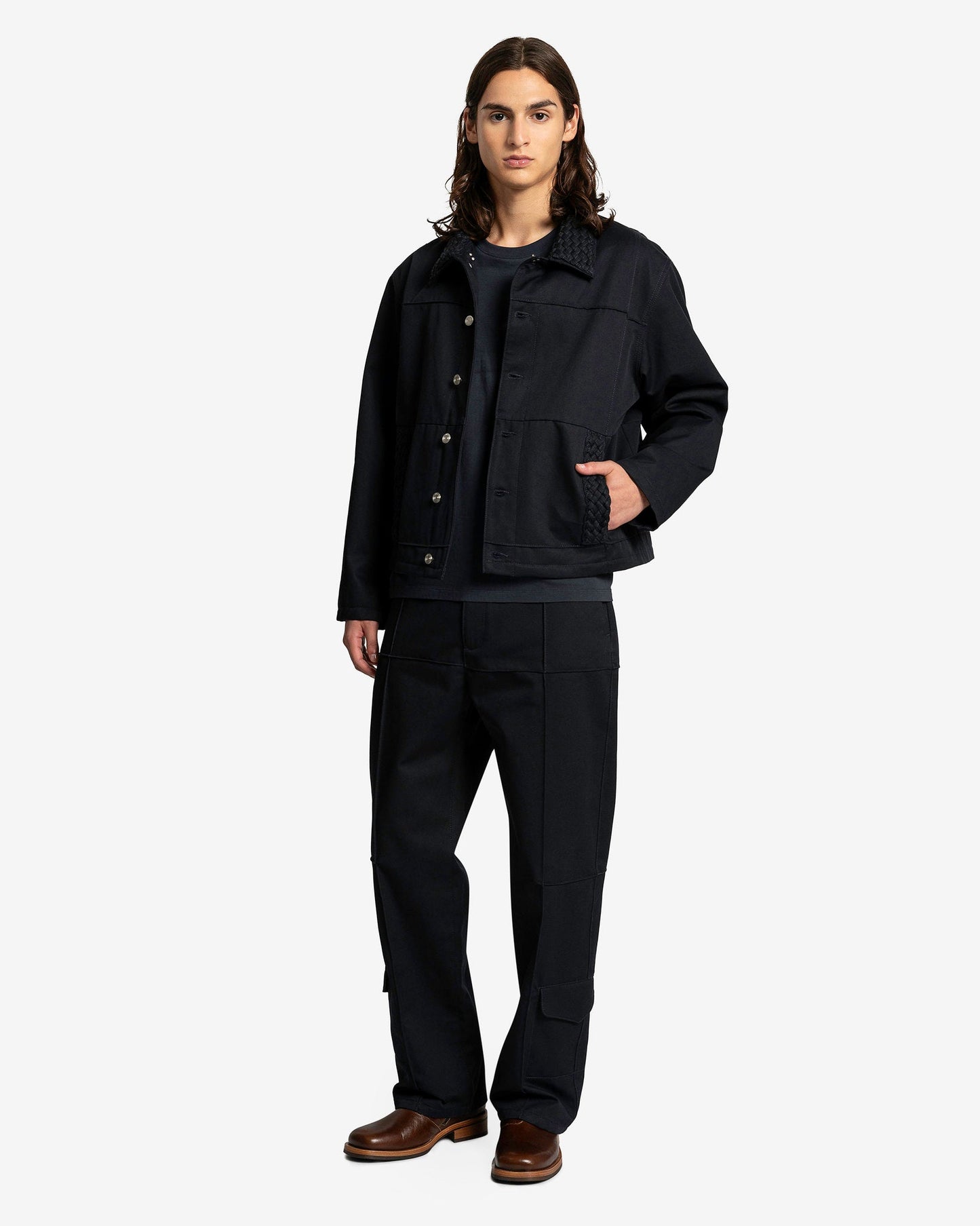 NAMACHEKO Men's Pants Damnonia Workwear Trouser in Midnight Blue