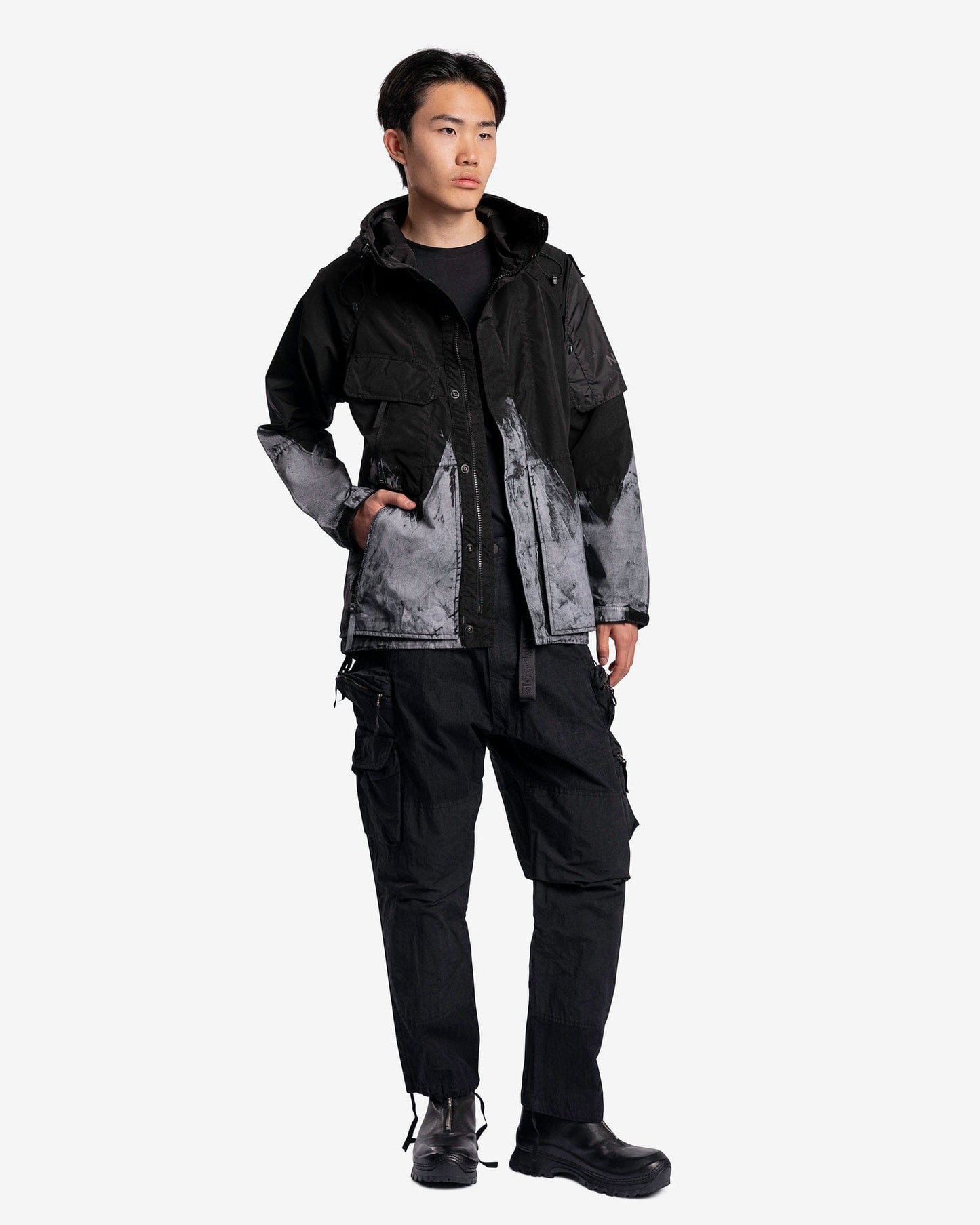 Nemen Men's Jackets Dare 3L Discharged Dye Jacket in Ink Black
