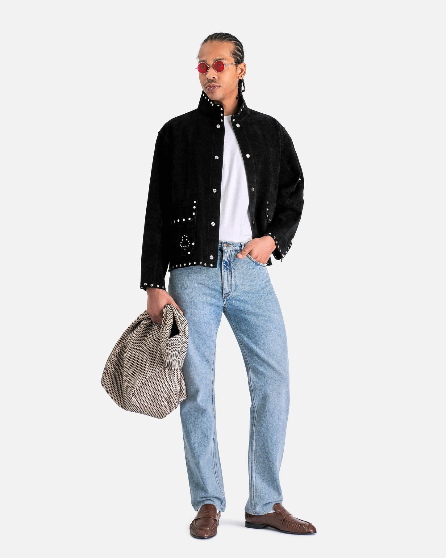 Bode Men's Jackets Deck of Cards Studded Jacket in Black