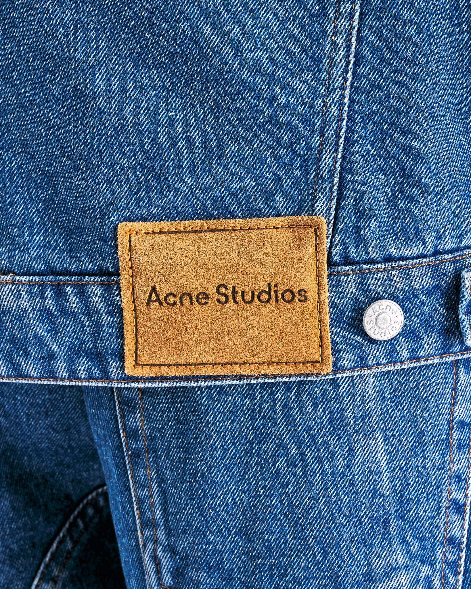 Acne Studios Men's Jackets Denim Jacket in Mid Blue