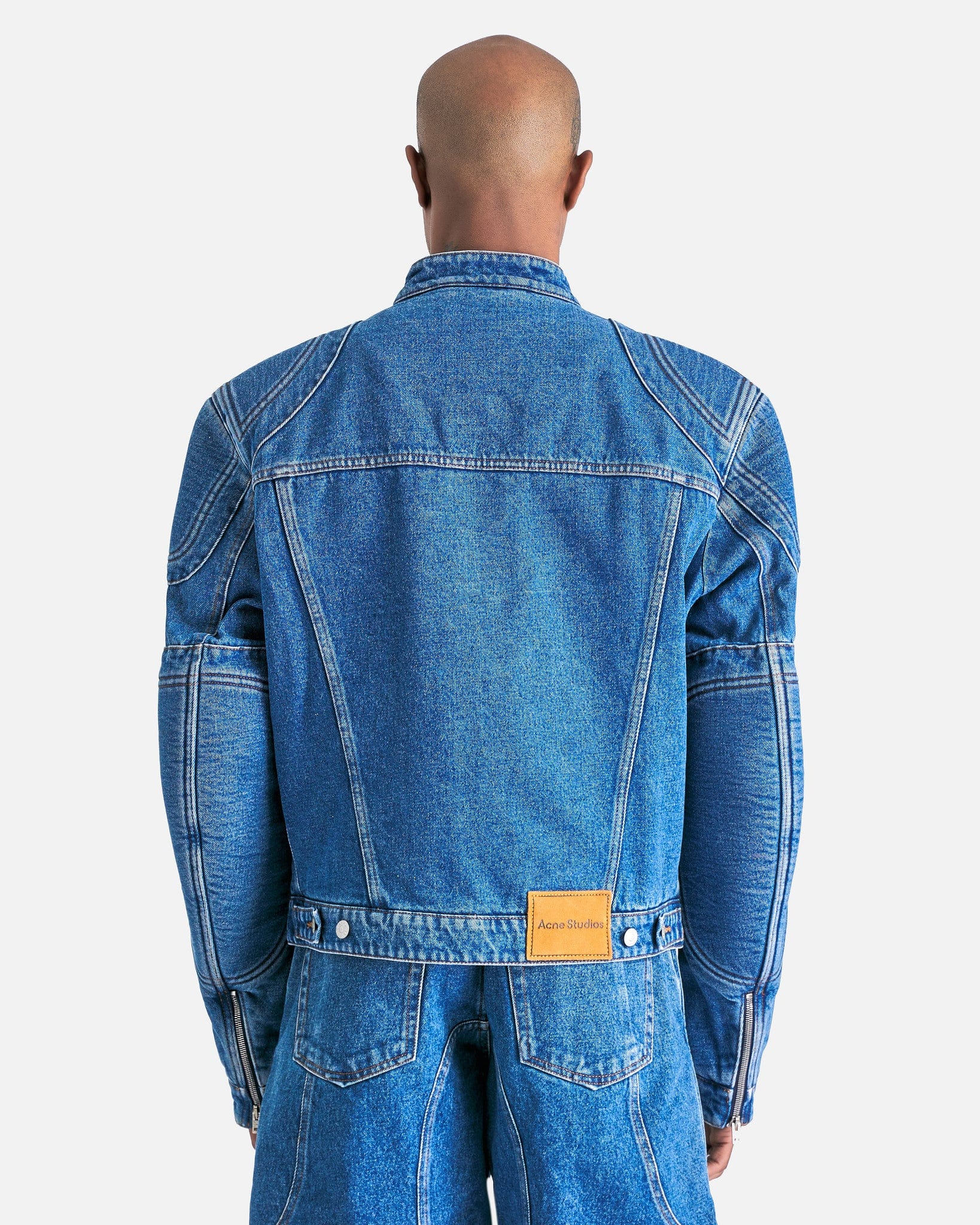 Acne Studios Men's Jackets Denim Jacket in Mid Blue