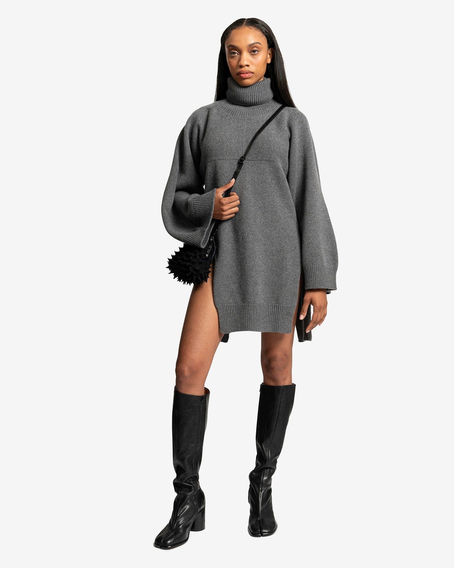 Niccolò Pasqualetti Women Sweaters Dilato Turtleneck in Grey