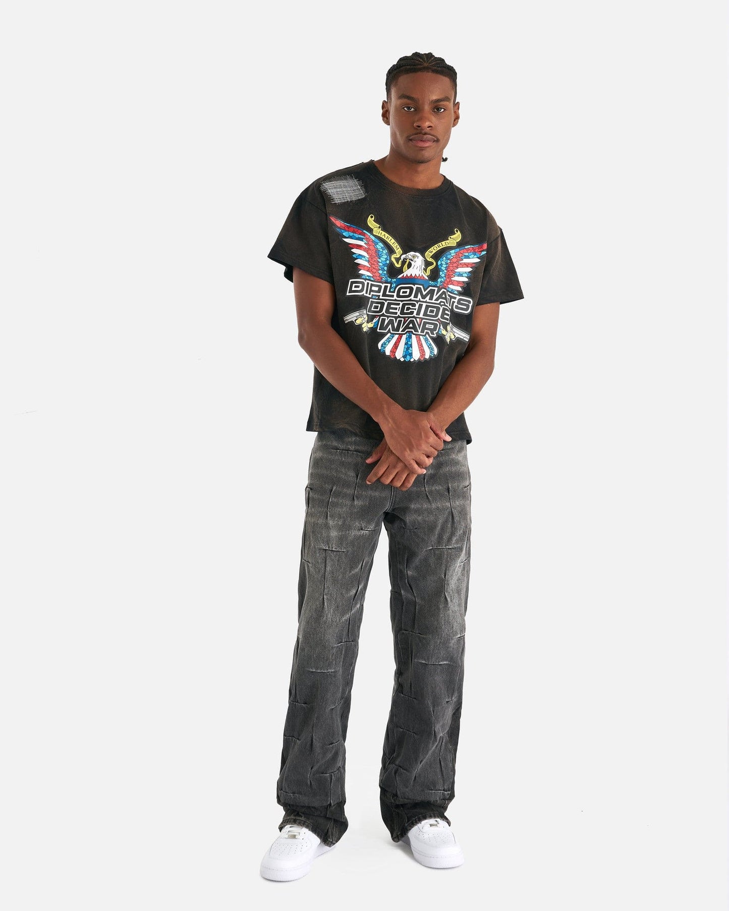 Who Decides War Men's T-Shirts Diplomats Decide Short Sleeve T-Shirt in Rust