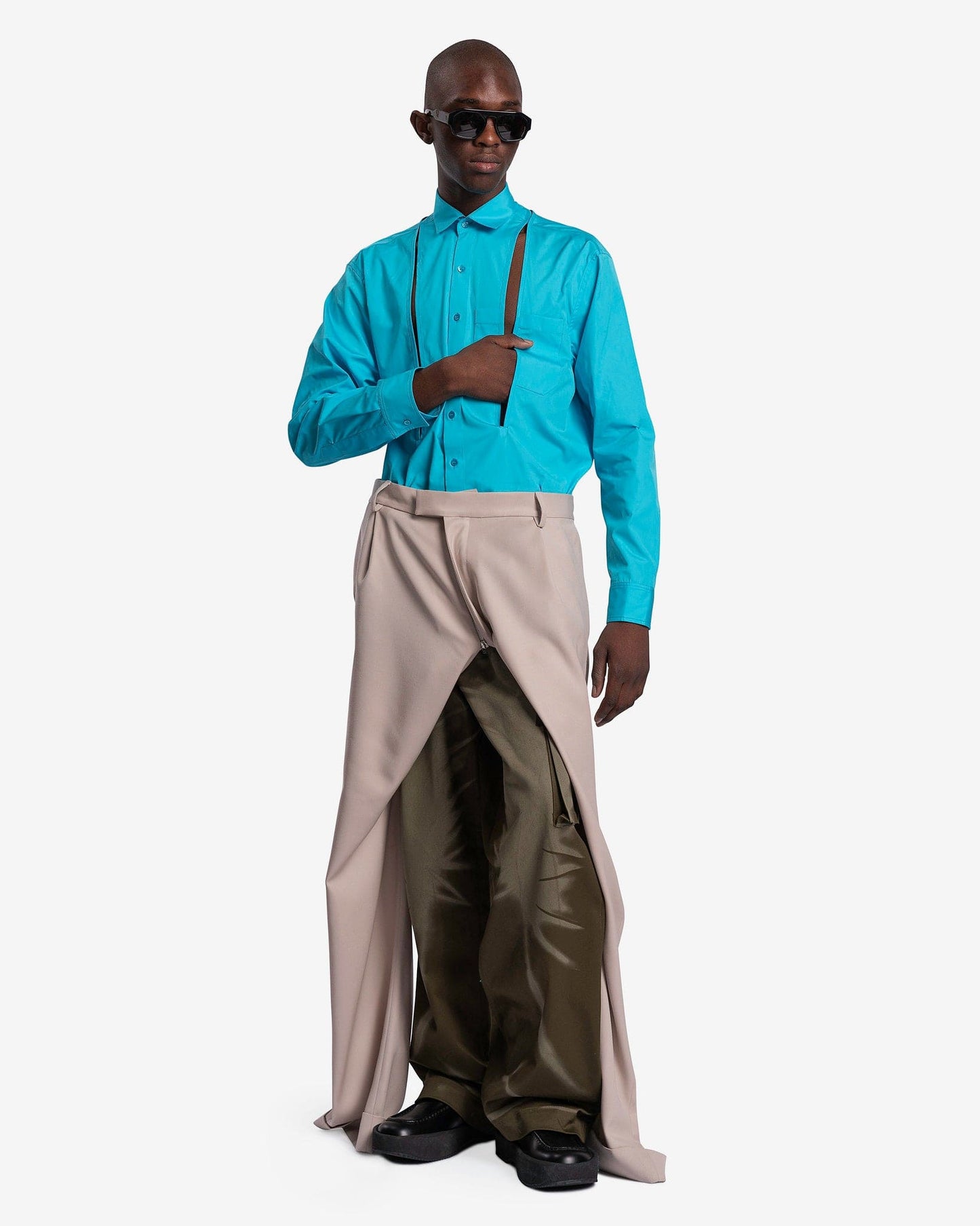 Botter Men's Shirts Dive Slit Shirt in Botter Blue