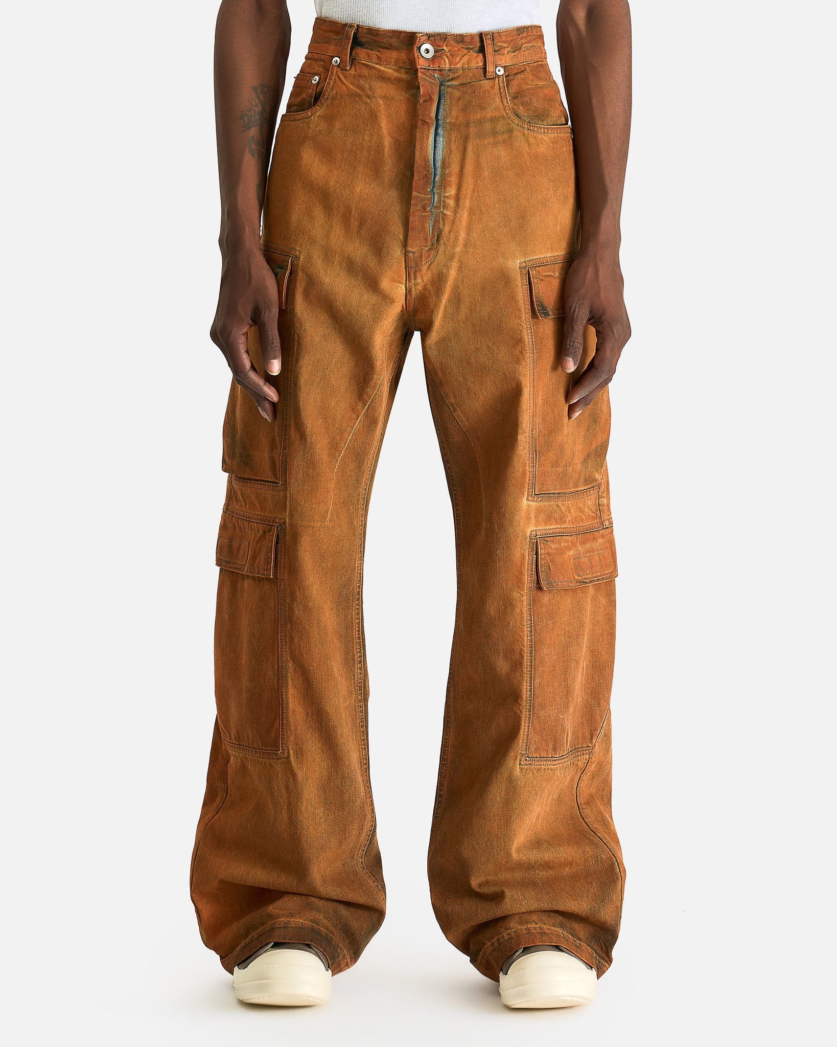 Double Cargo Jeans in Orange – SVRN