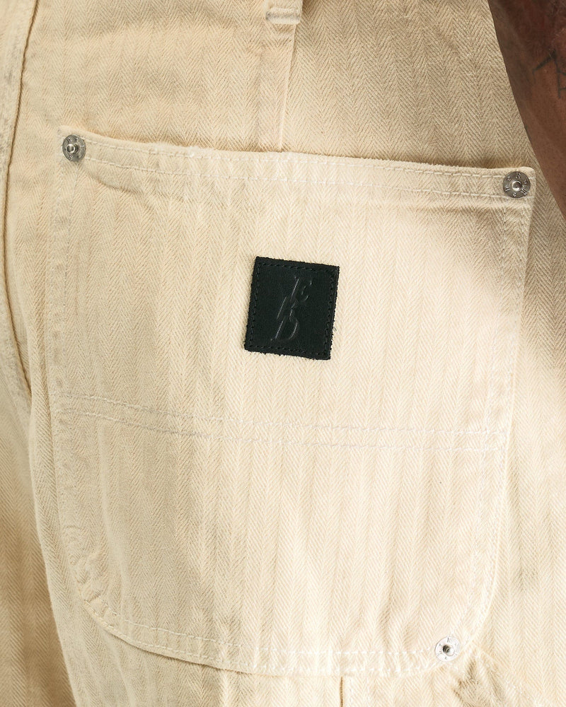 Enfants Riches Deprimes Men's Jeans Double Knee Paint Pant in White