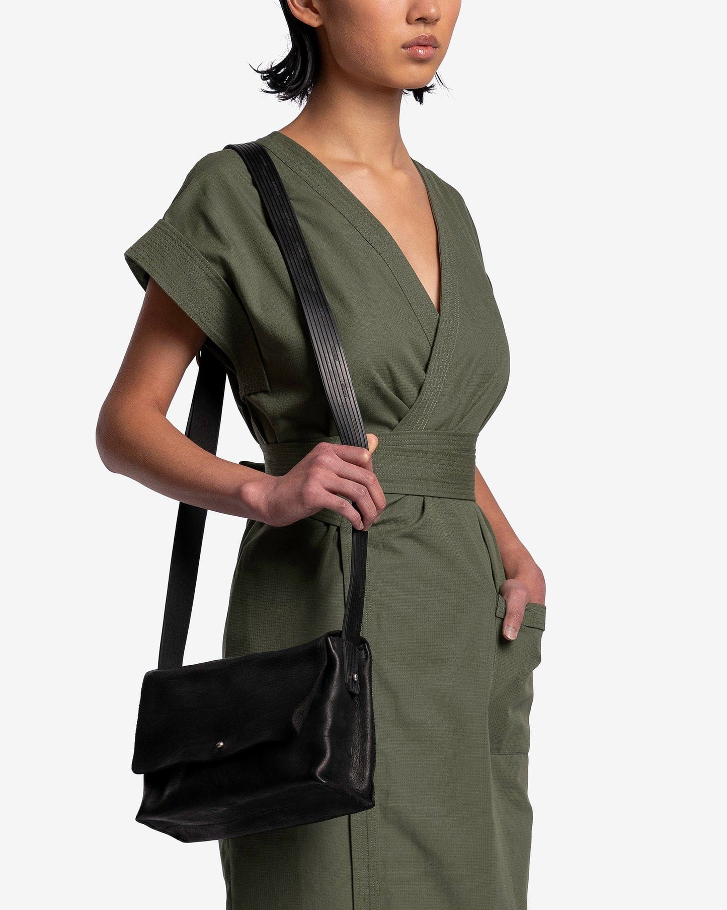 Guidi Men's Bags O/S EN04 Full Grain Crossbody Bag in Black