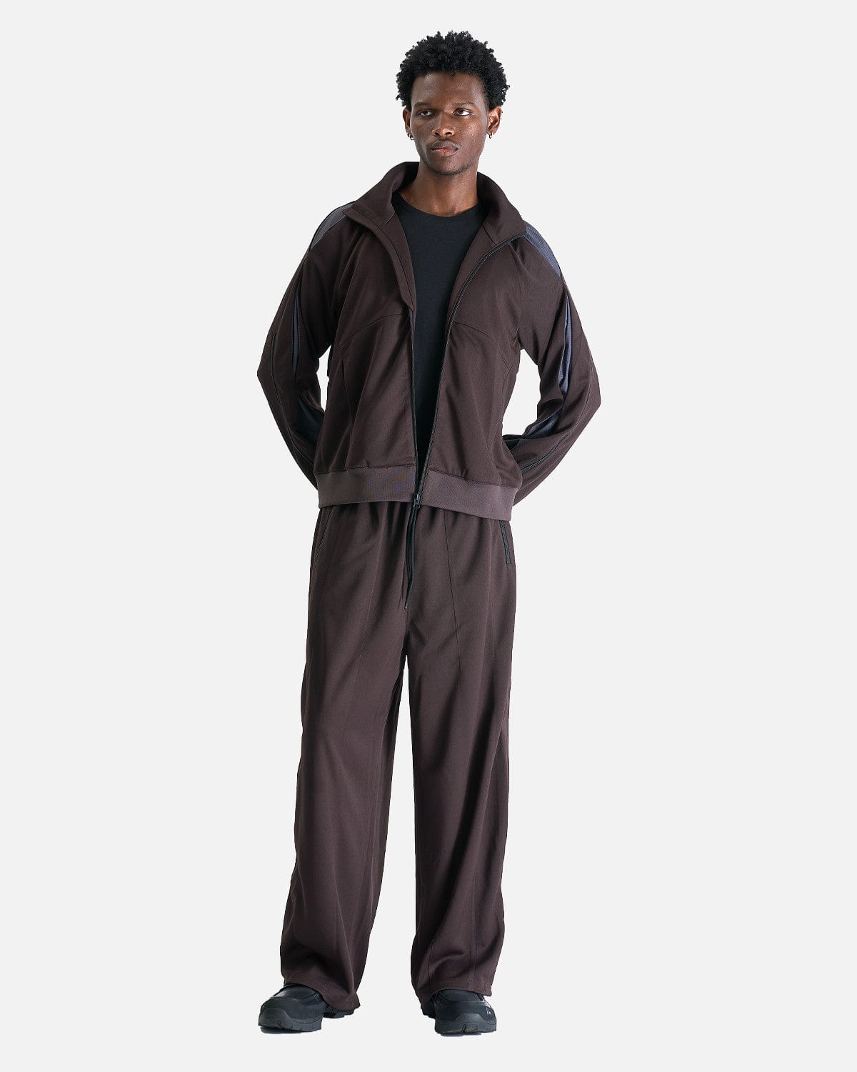 FFFPOSTALSERVICE Men's Tops Enigma Tracksuit in Fondant Brown/Dark Grey