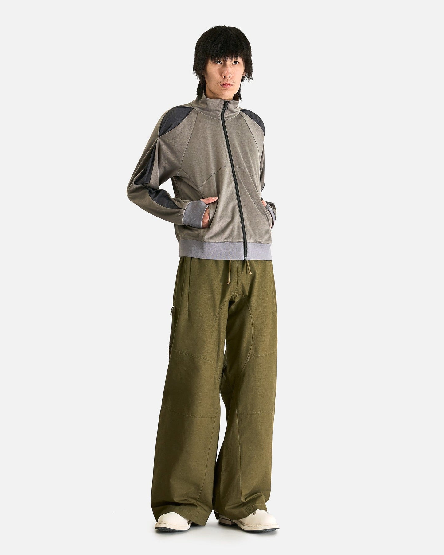 FFFPOSTALSERVICE Men's Jackets Enigma Tracksuit Jacket in Space Grey/Grey