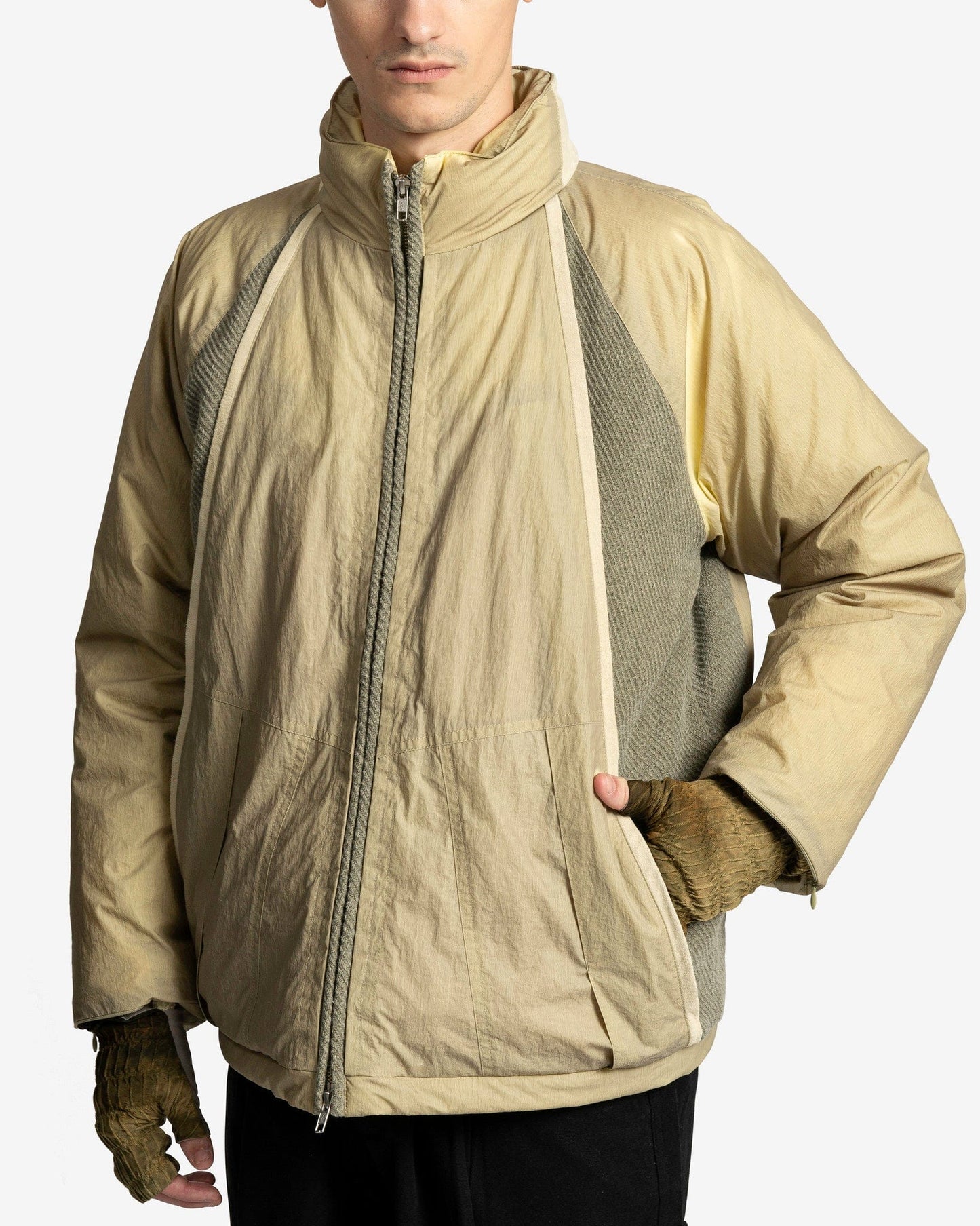 XLIM Men's Jackets EP.4 01 Down Jacket in Lemon Green