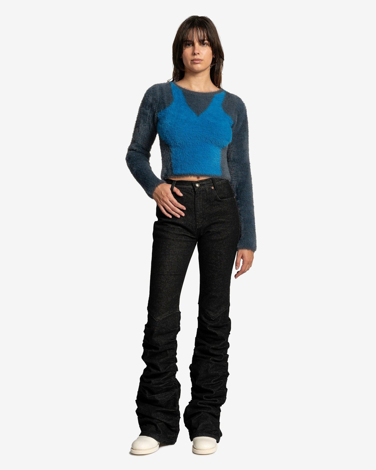 Andersson Bell Women Tops Erin Color Block Top in Grey