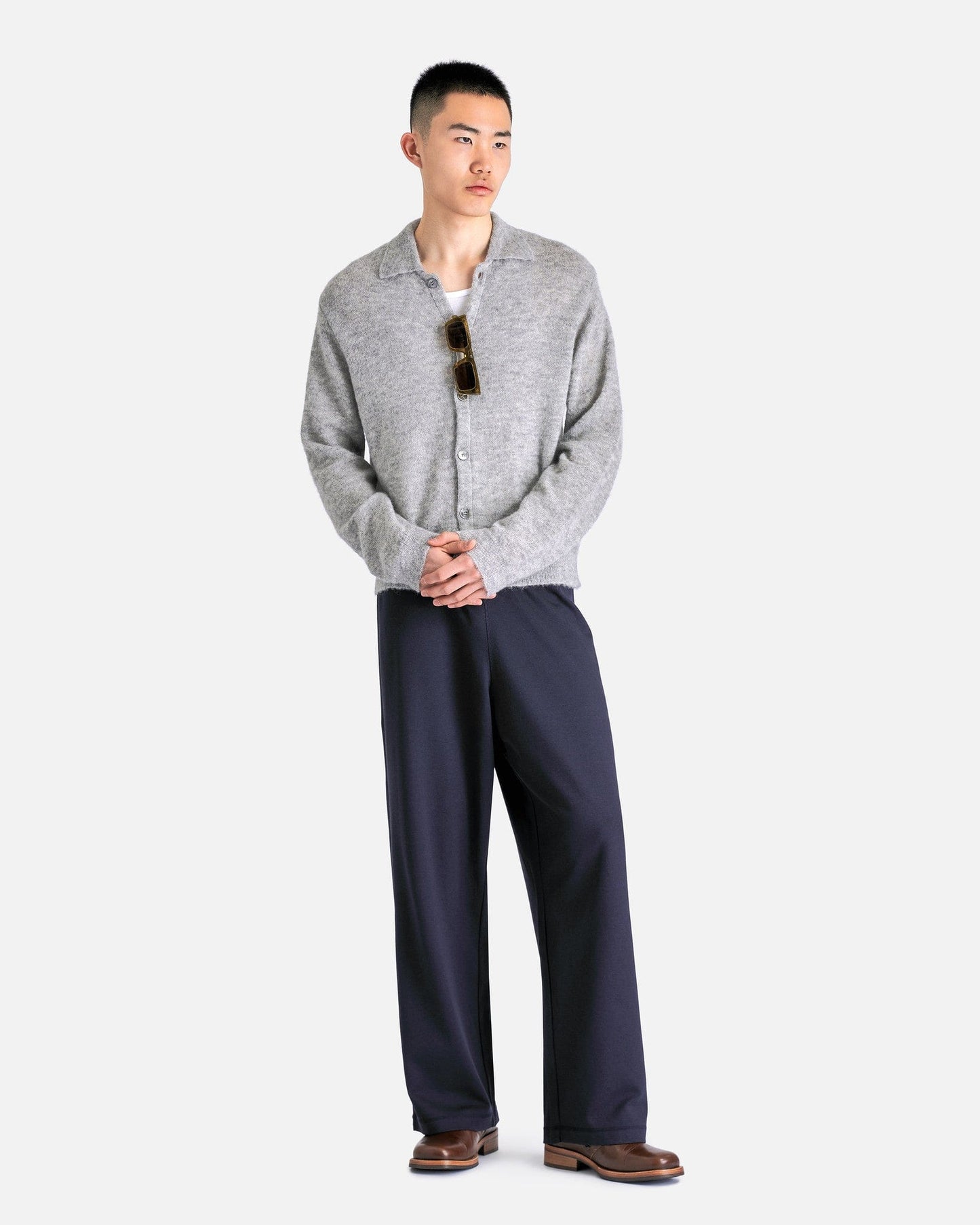 Our Legacy Men's Shirts Evening Polo in Dust Melange