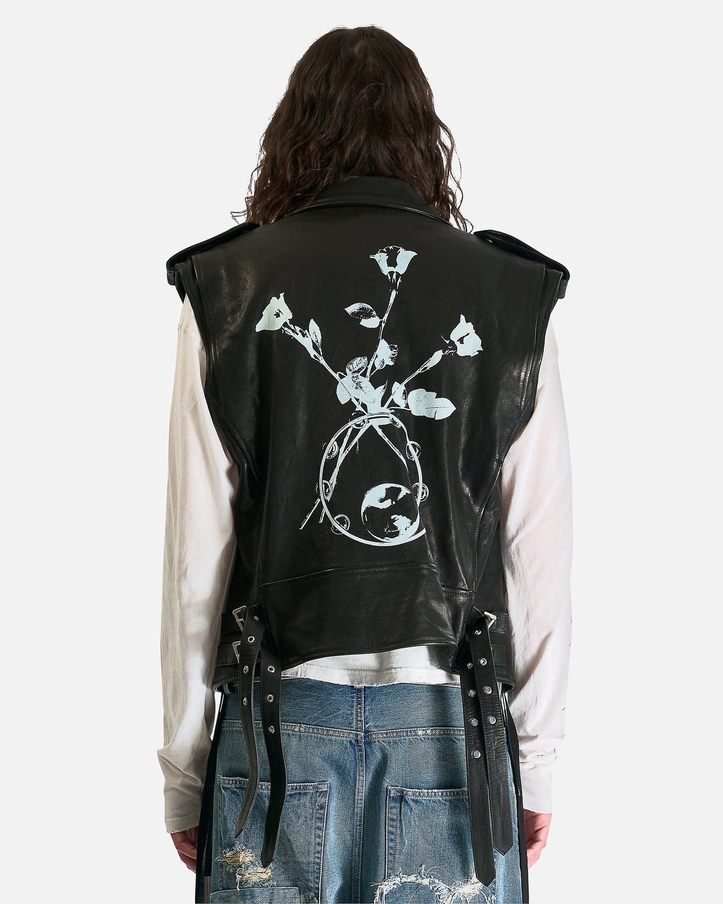 Ann Demeulemeester Men's Jackets Faltin Sleeveless Perfecto in Black