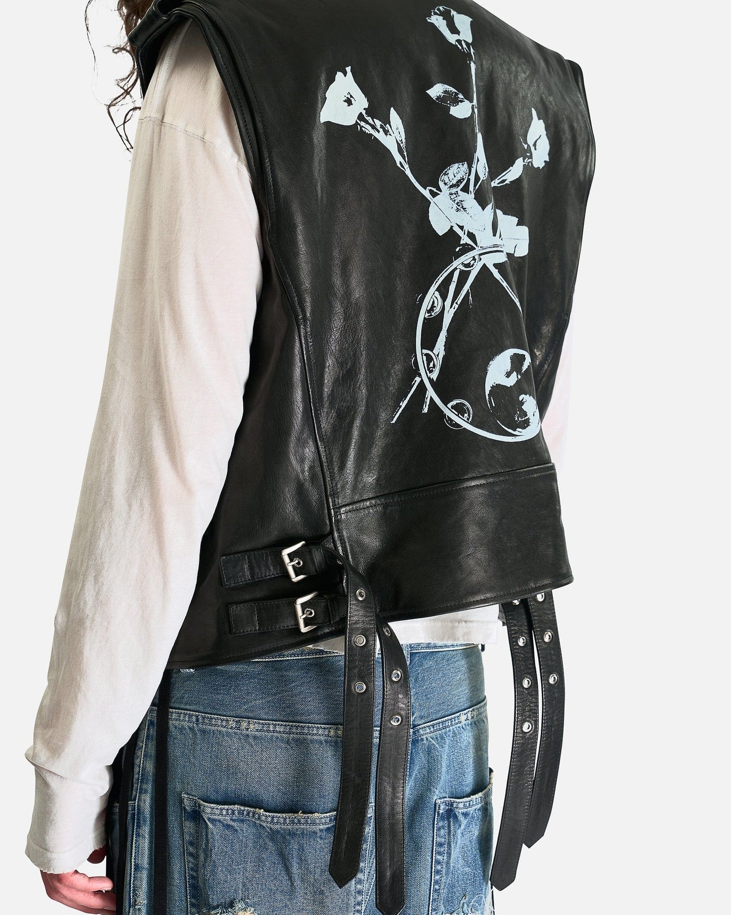 Ann Demeulemeester Men's Jackets Faltin Sleeveless Perfecto in Black