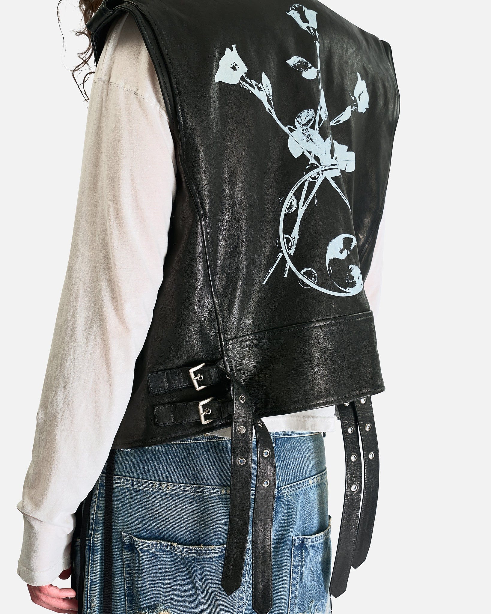 Ann Demeulemeester Men's Jackets Faltin Sleeveless Perfecto in Black