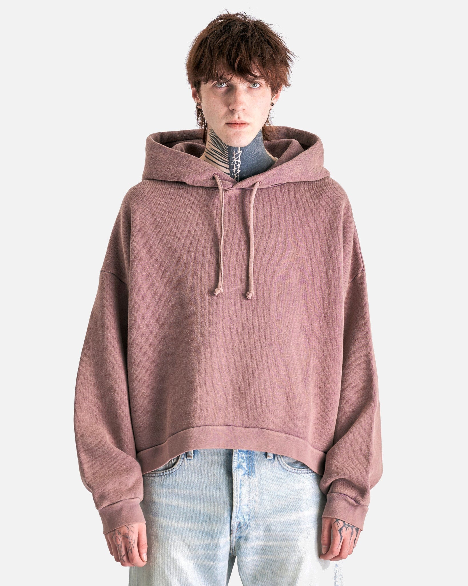 Fester Vintage Hooded Sweatshirt in Plum Purple