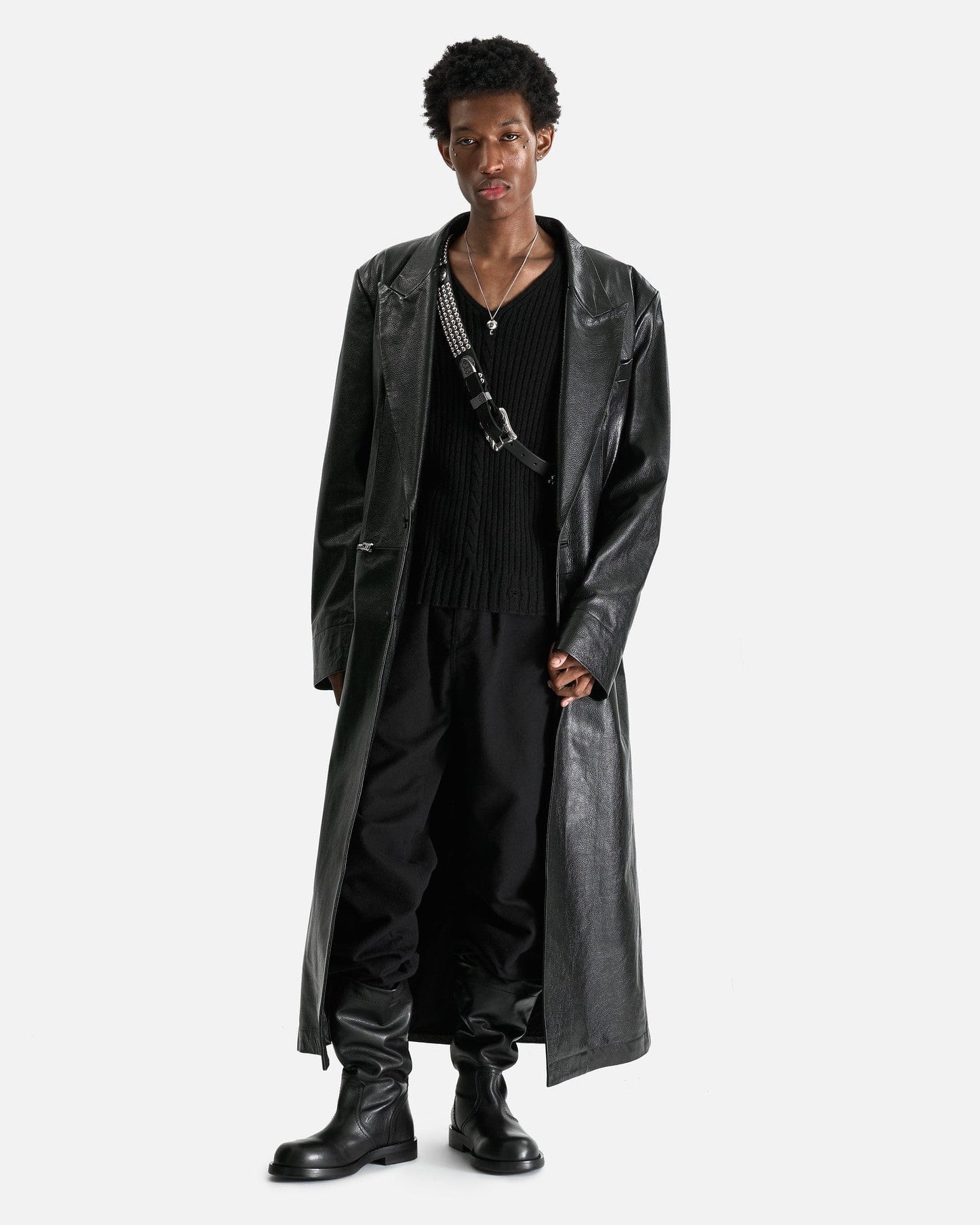 Enfants Riches Deprimes Men's Tops Fitted V-Neck Vest in Black