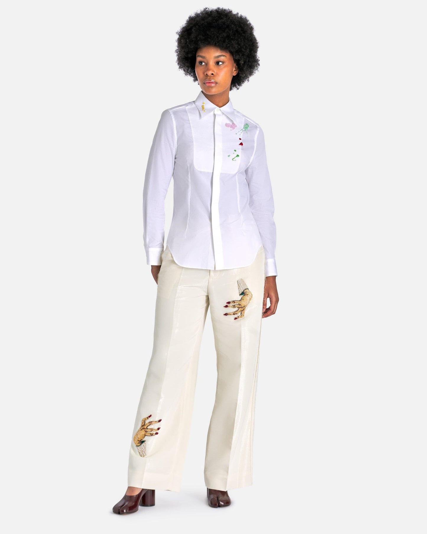 UNDERCOVER Women Tops Floral Embroidered Blouse