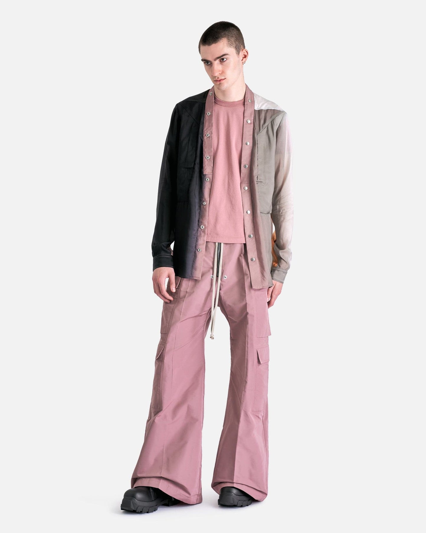 Rick Owens Men's Shirts Fogpocket Shirt in Lido Degrade