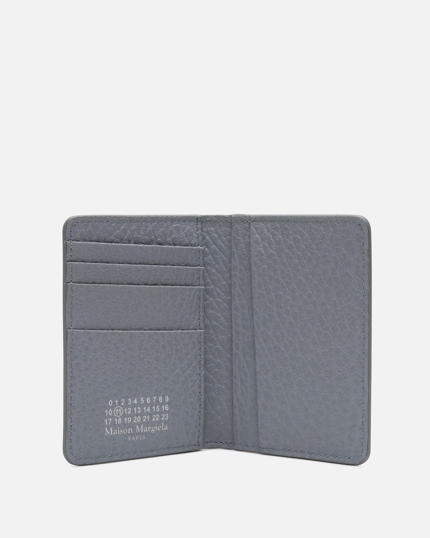 Maison Margiela Leather Goods Four Stitches Cardholder in Grey