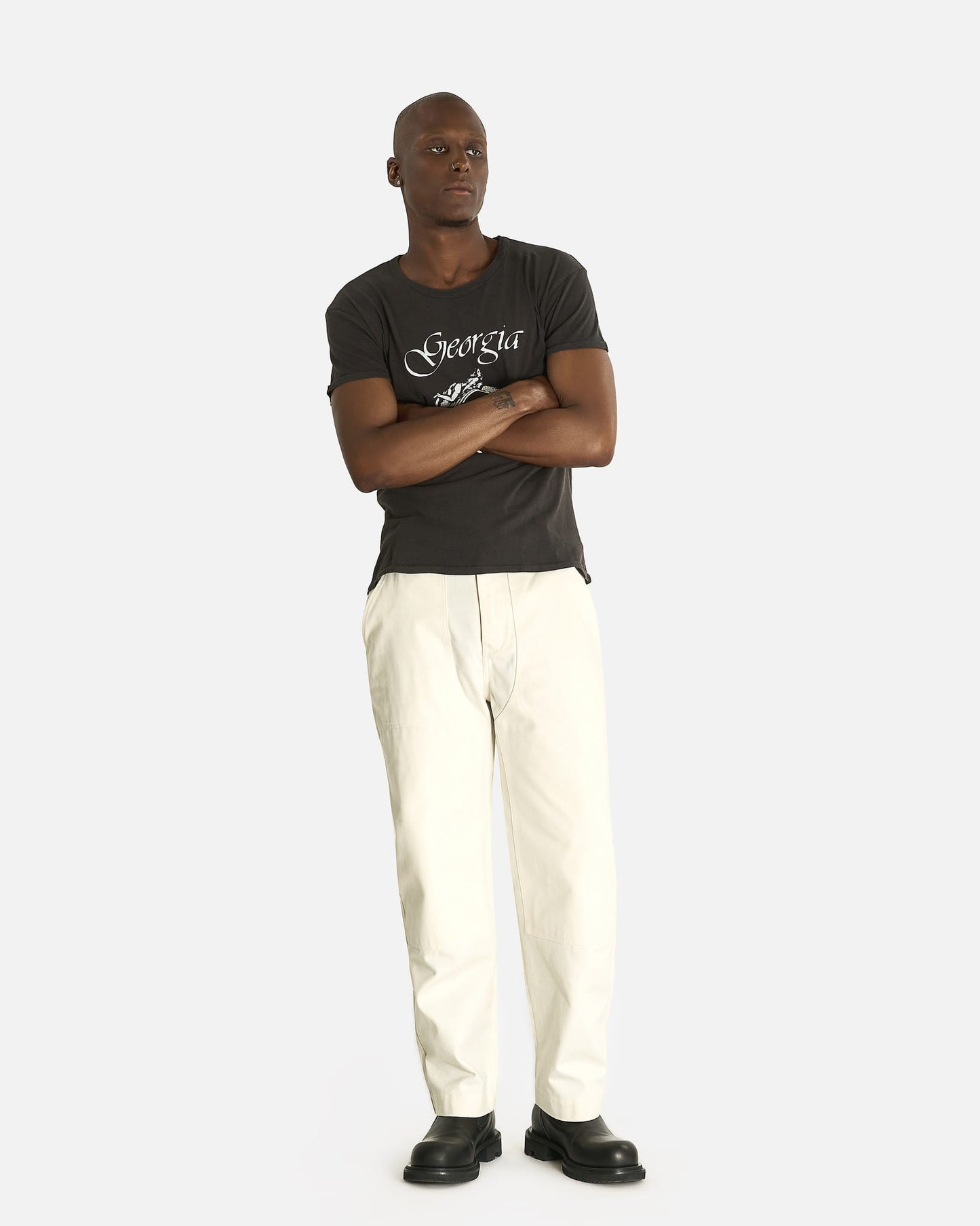 Enfants Riches Deprimes Men's T-shirts Georgia T-Shirt in Washed Black