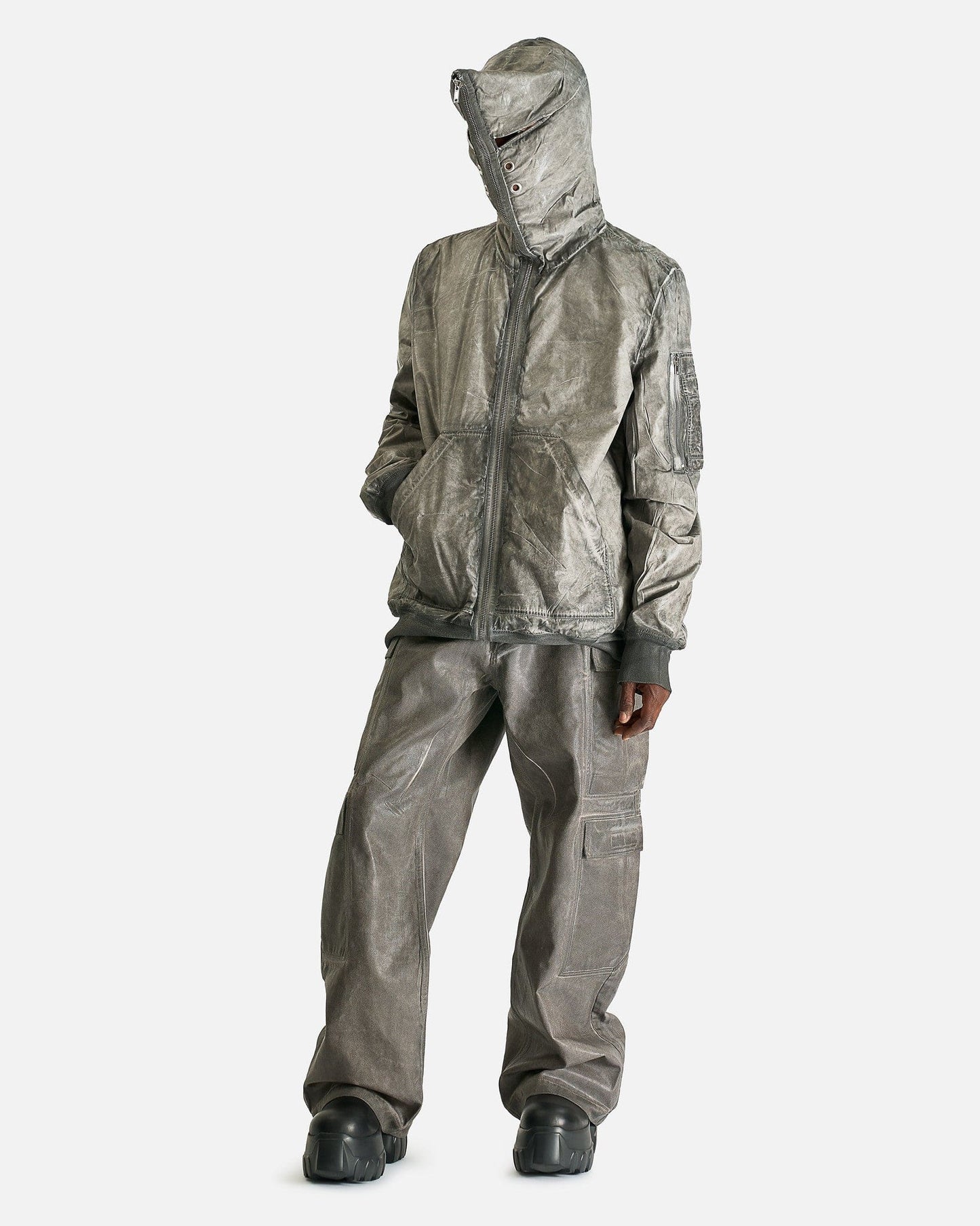 Rick Owens DRKSHDW Men's Jackets Gimp Flight Bomber in Darkdust