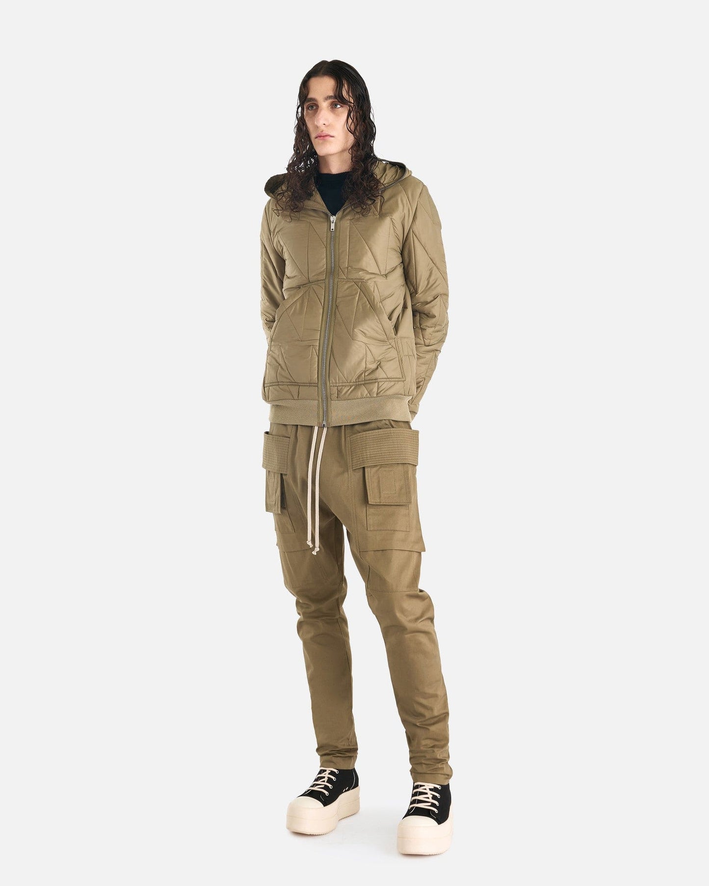 Rick Owens DRKSHDW Men's Jackets Gimp Jacket in Pale Green