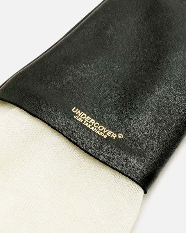 UNDERCOVER Leather Goods O/S Gloves in Black