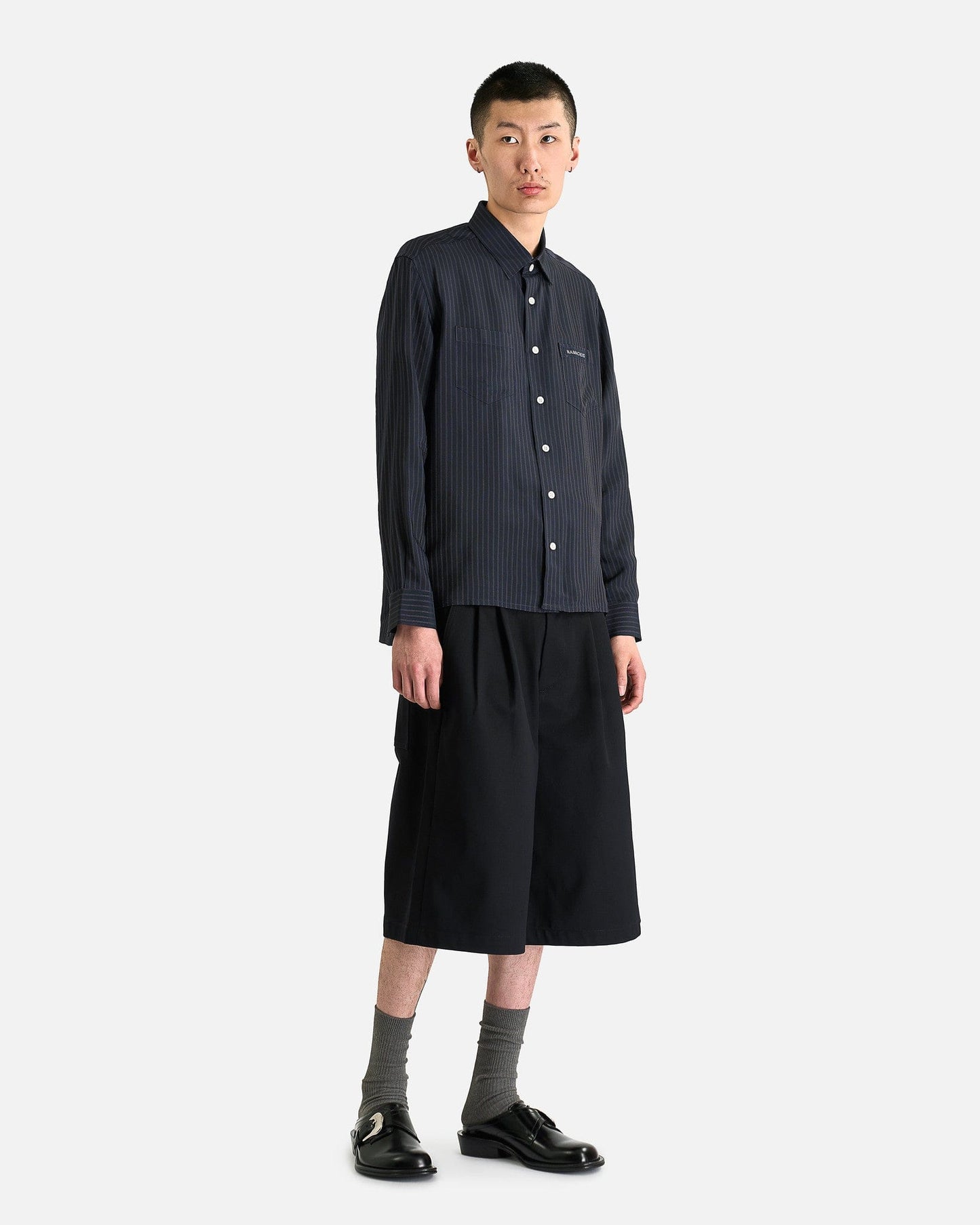 NAMACHEKO Men's Shirts Guardia Shirt in Midnight Blue