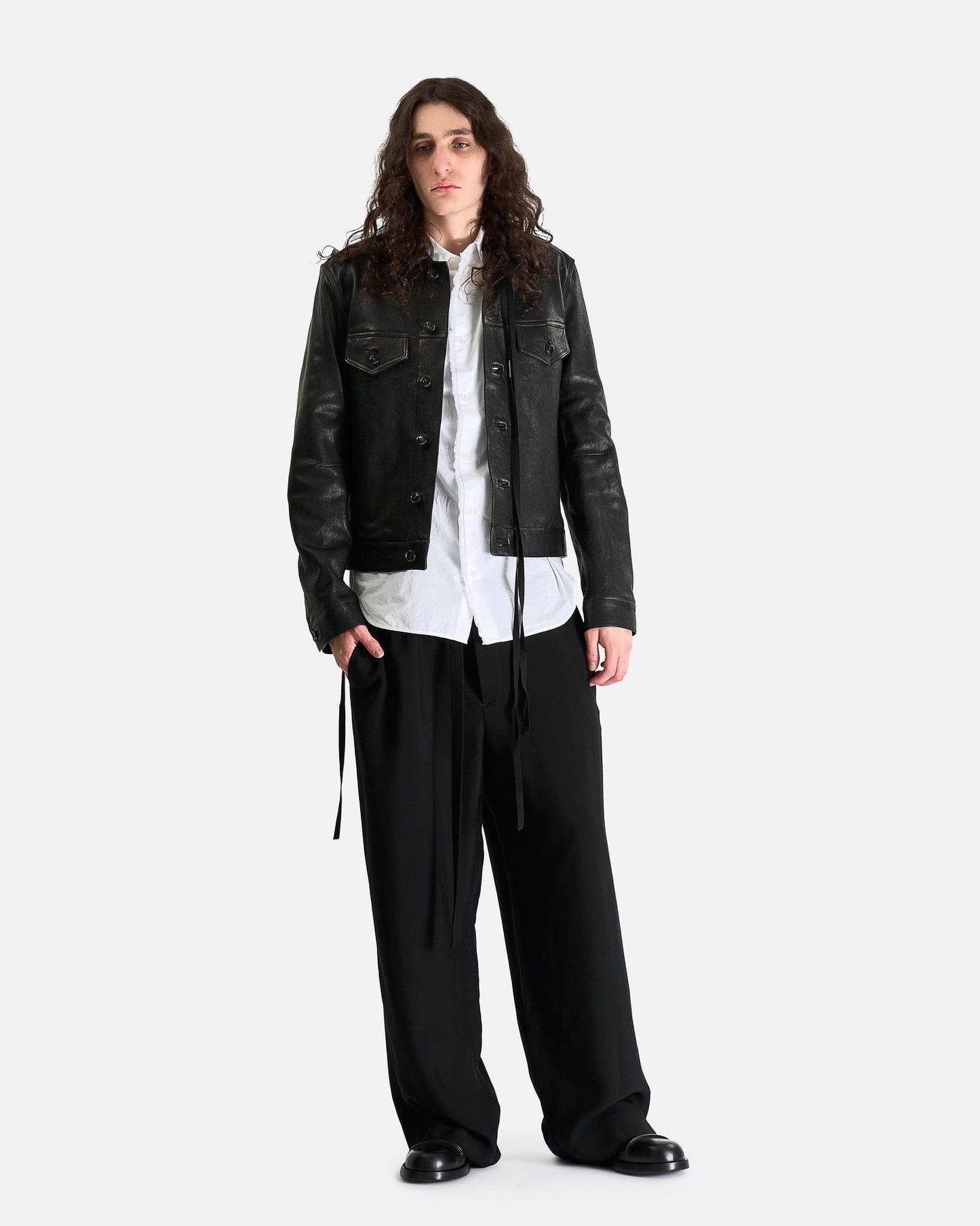 Ann Demeulemeester Men's Shirts Haaken Shirt in White