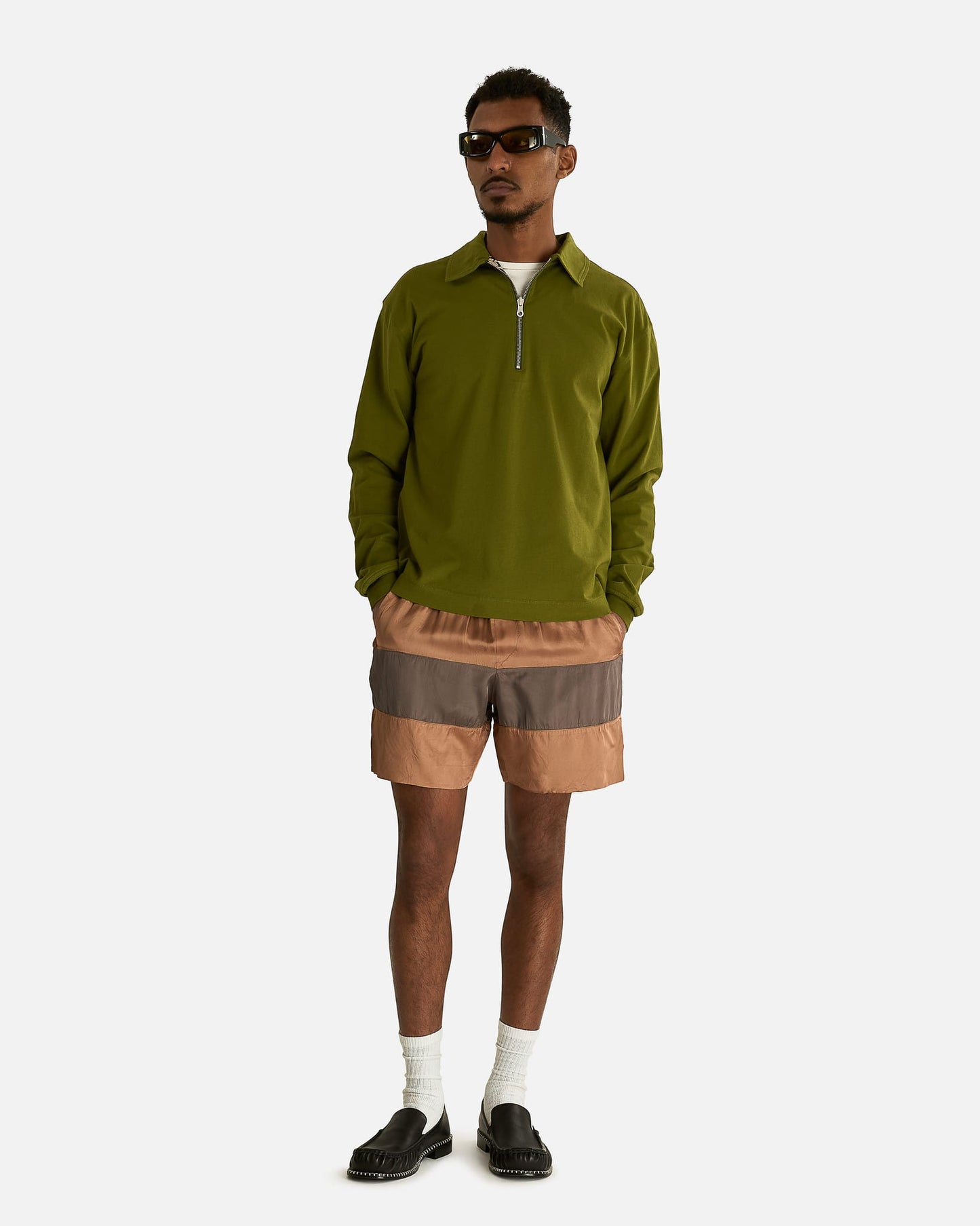 Dries Van Noten Men's Shirts Hegeld Rev Polo in Olive