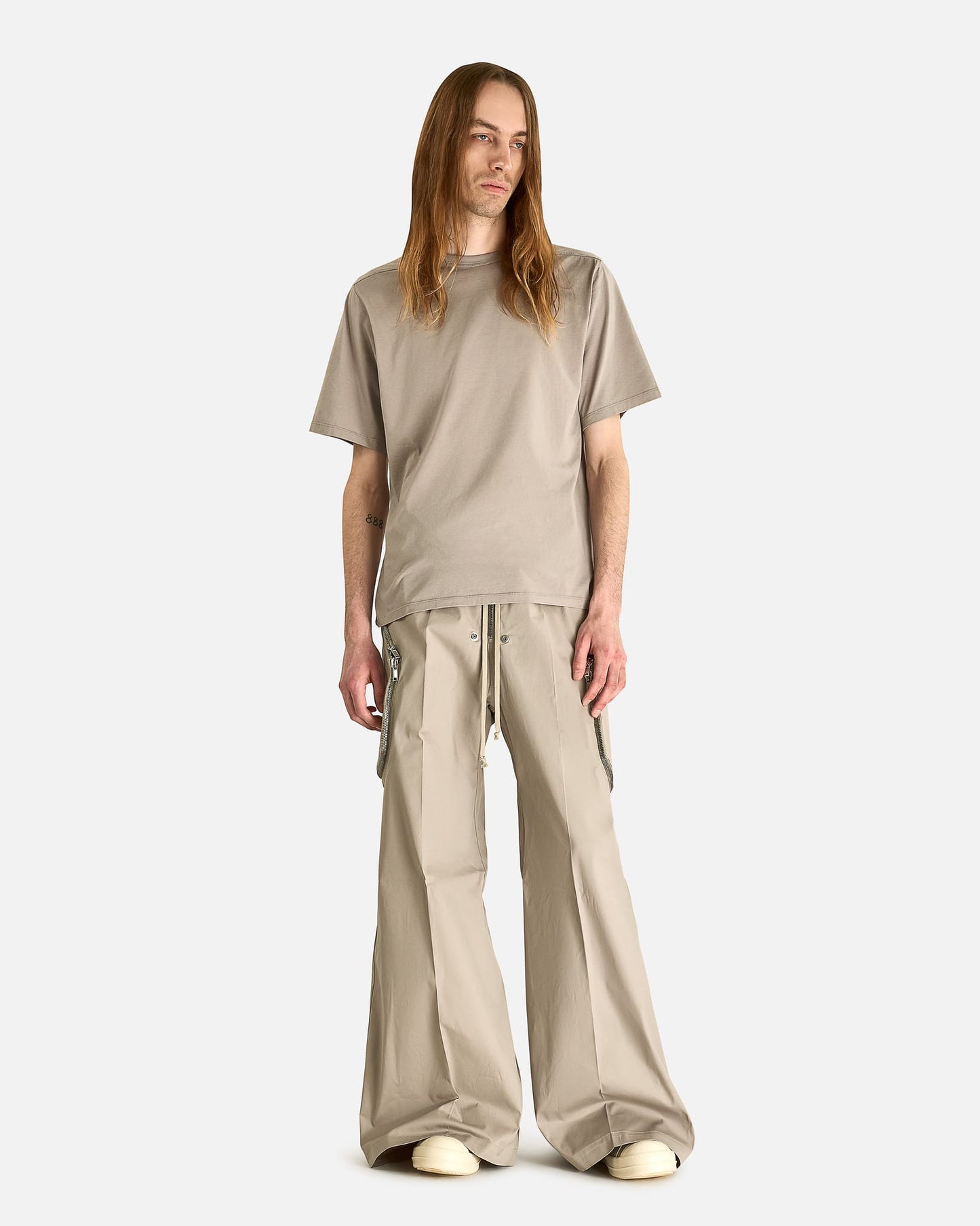 Rick Owens Men's Pants Heizer Belas in Pearl