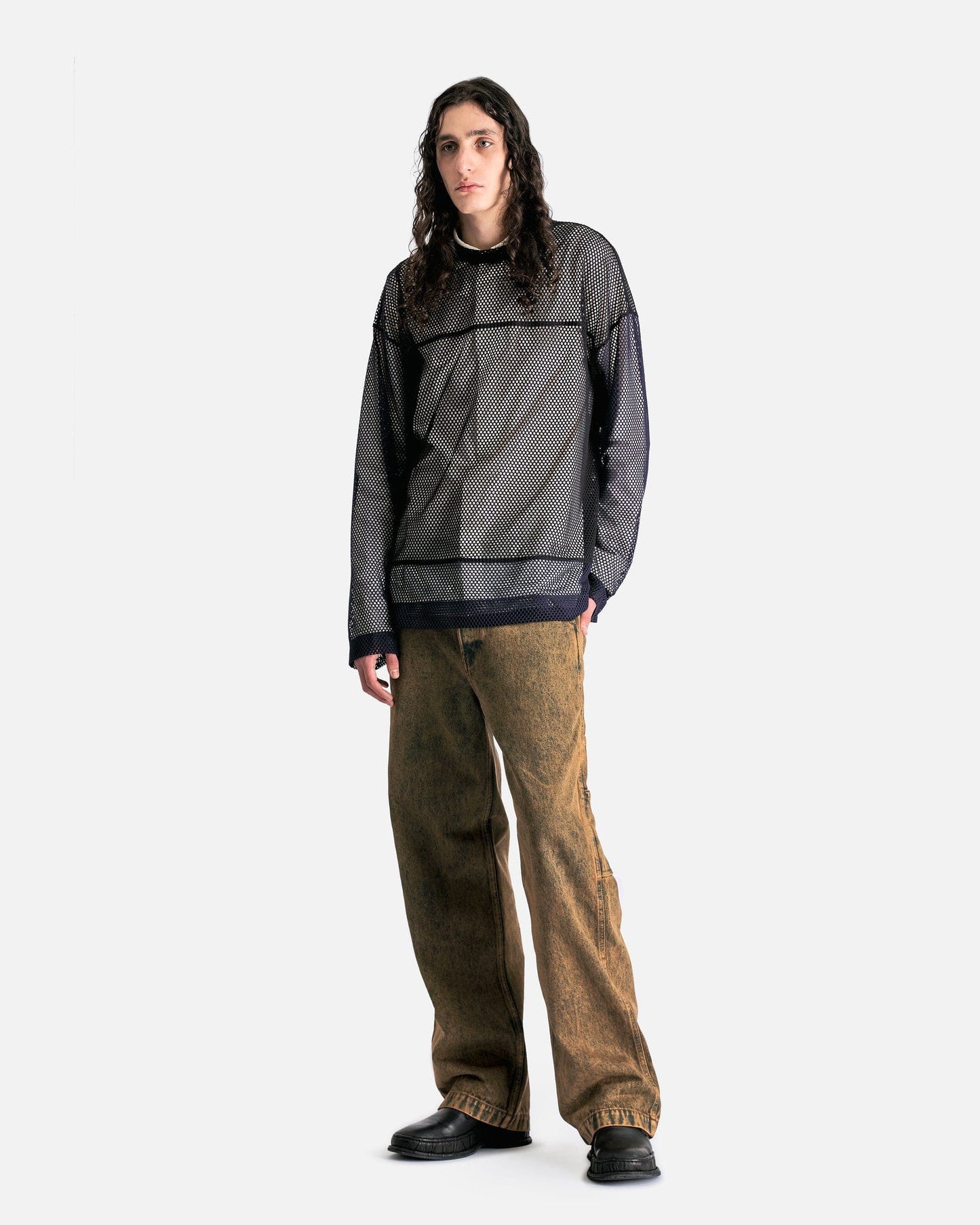 Dries Van Noten Men's Tops Henland M.K. LS T-Shirt in Black