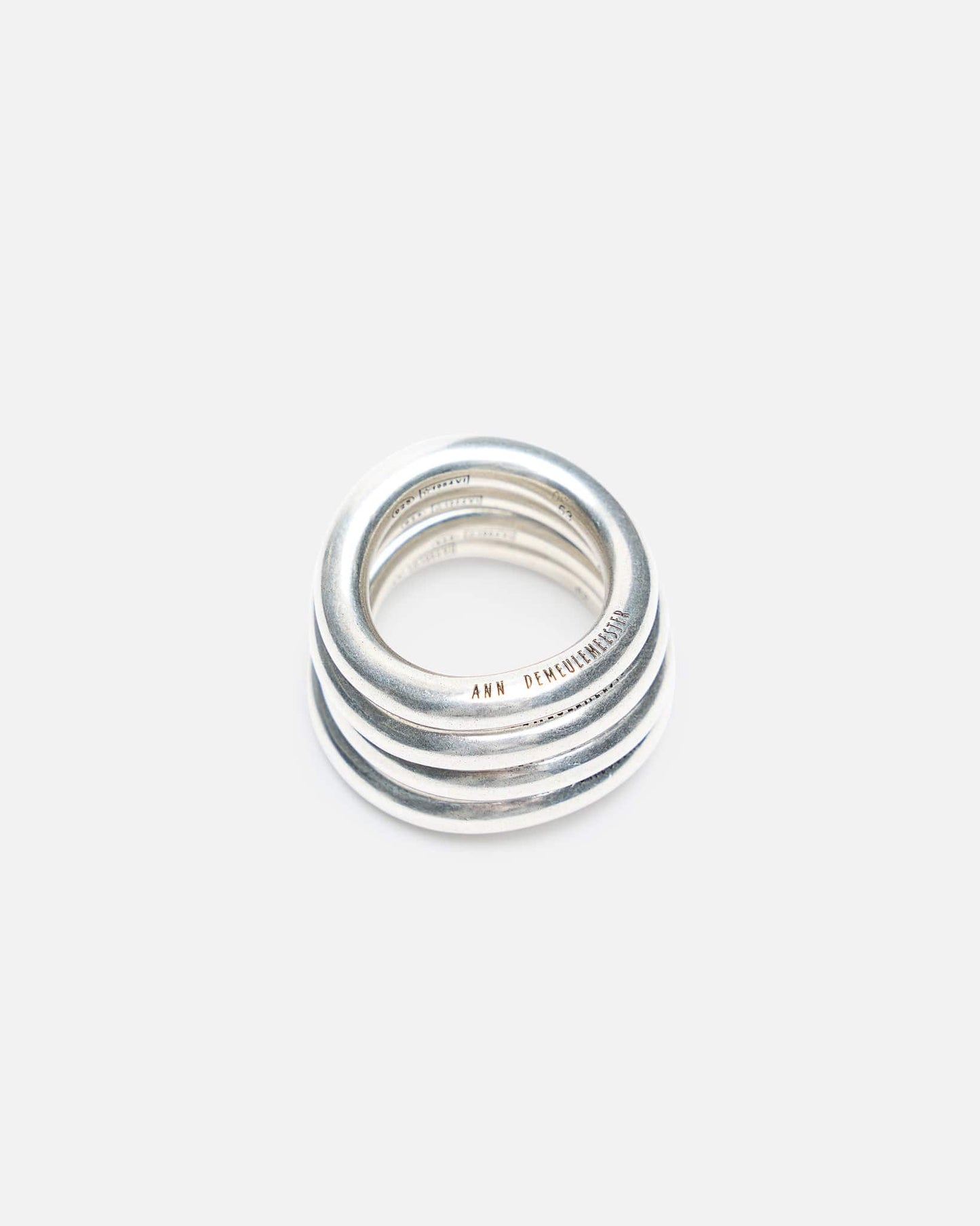 Ann Demeulemeester Jewelry L Herta Ring Set in Antique Silver