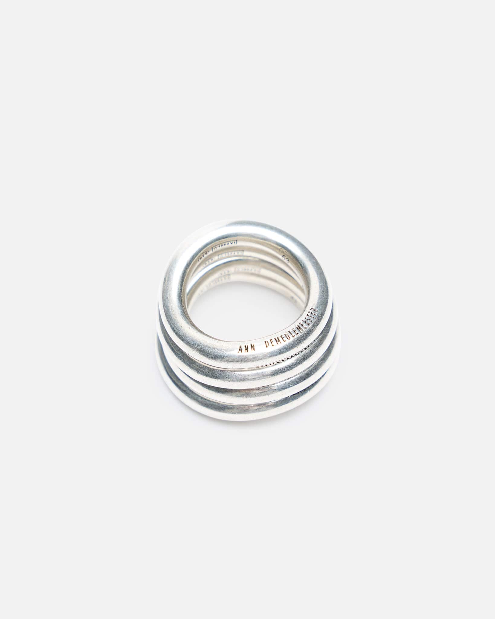 Ann Demeulemeester Jewelry L Herta Ring Set in Antique Silver