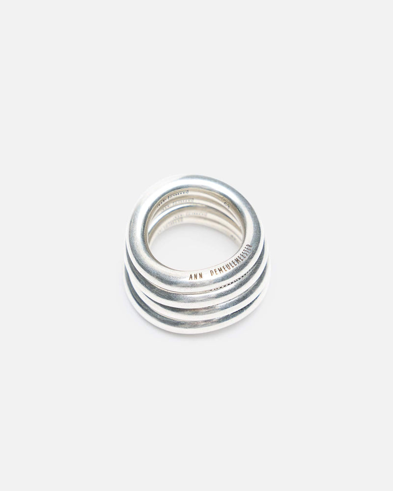 Ann Demeulemeester Jewelry L Herta Ring Set in Antique Silver