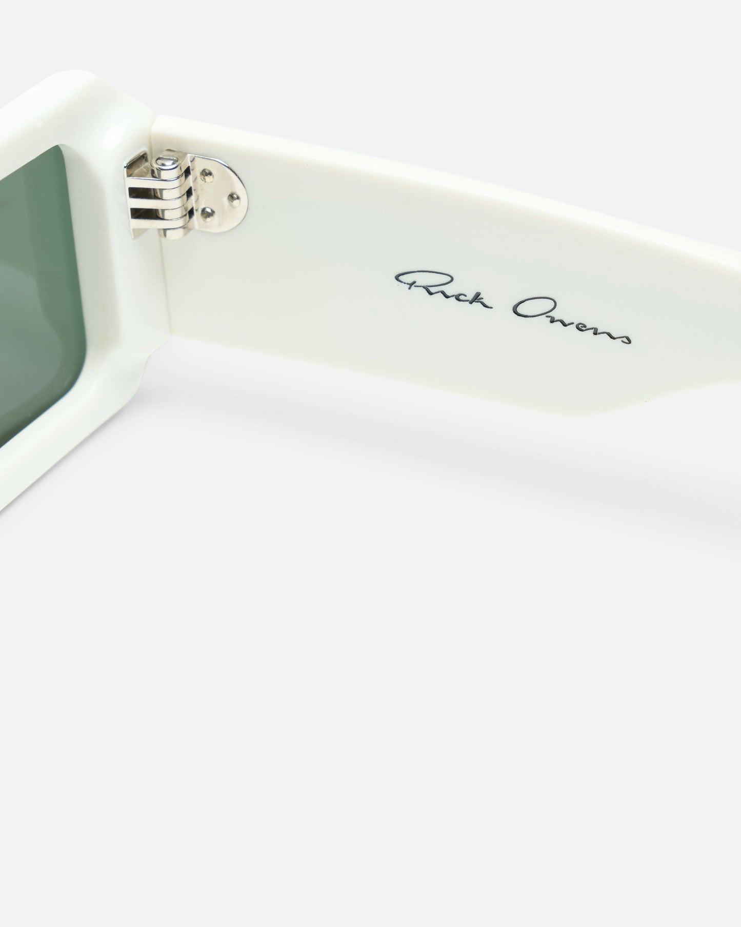 Rick Owens Eyewear OS Hollywood Gethshades in Pearl/Forest