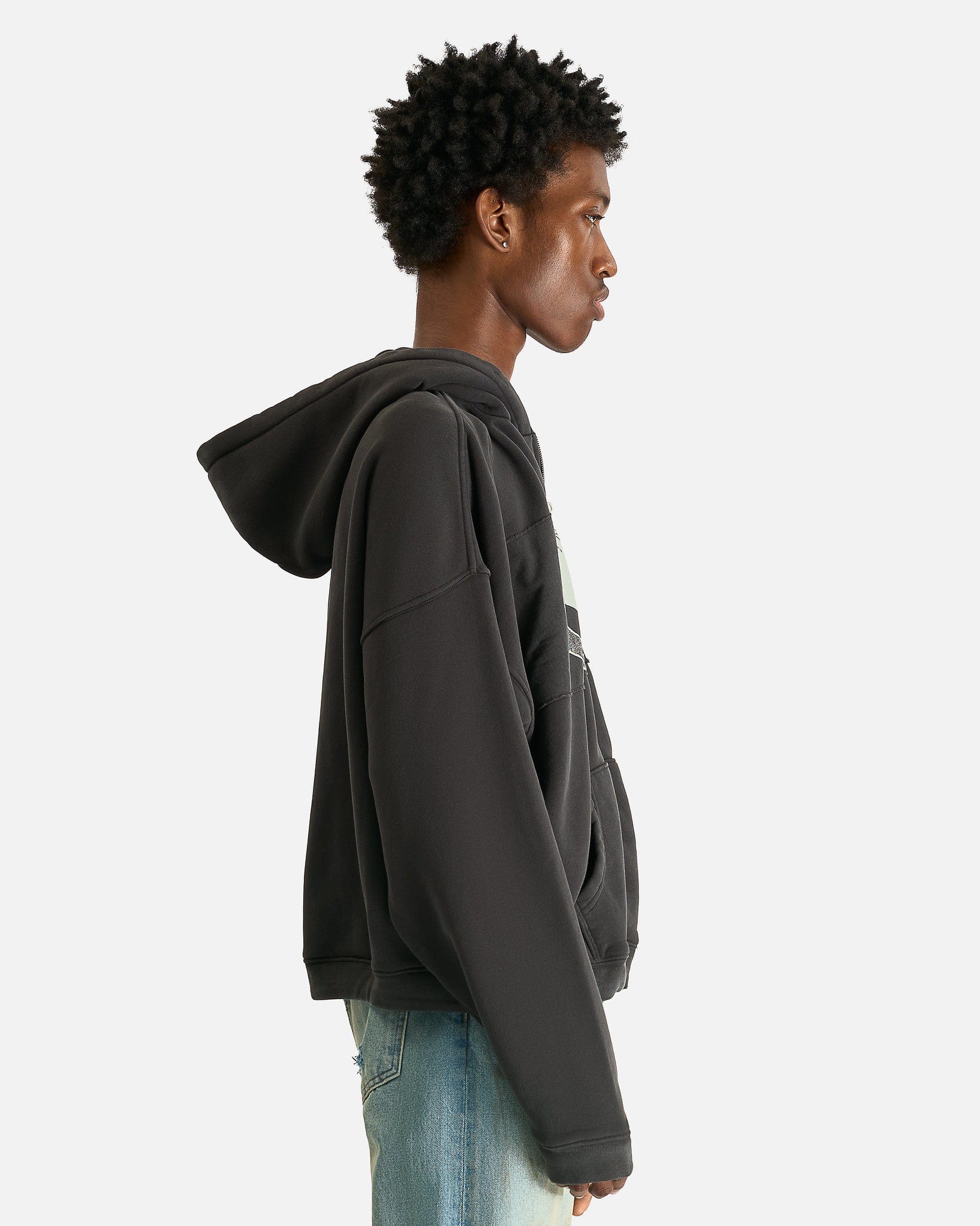 Enfants Riches Deprimes Men's Sweatshirts Holy Bible "Assemblage" Baggy Zip Hoodie in Black