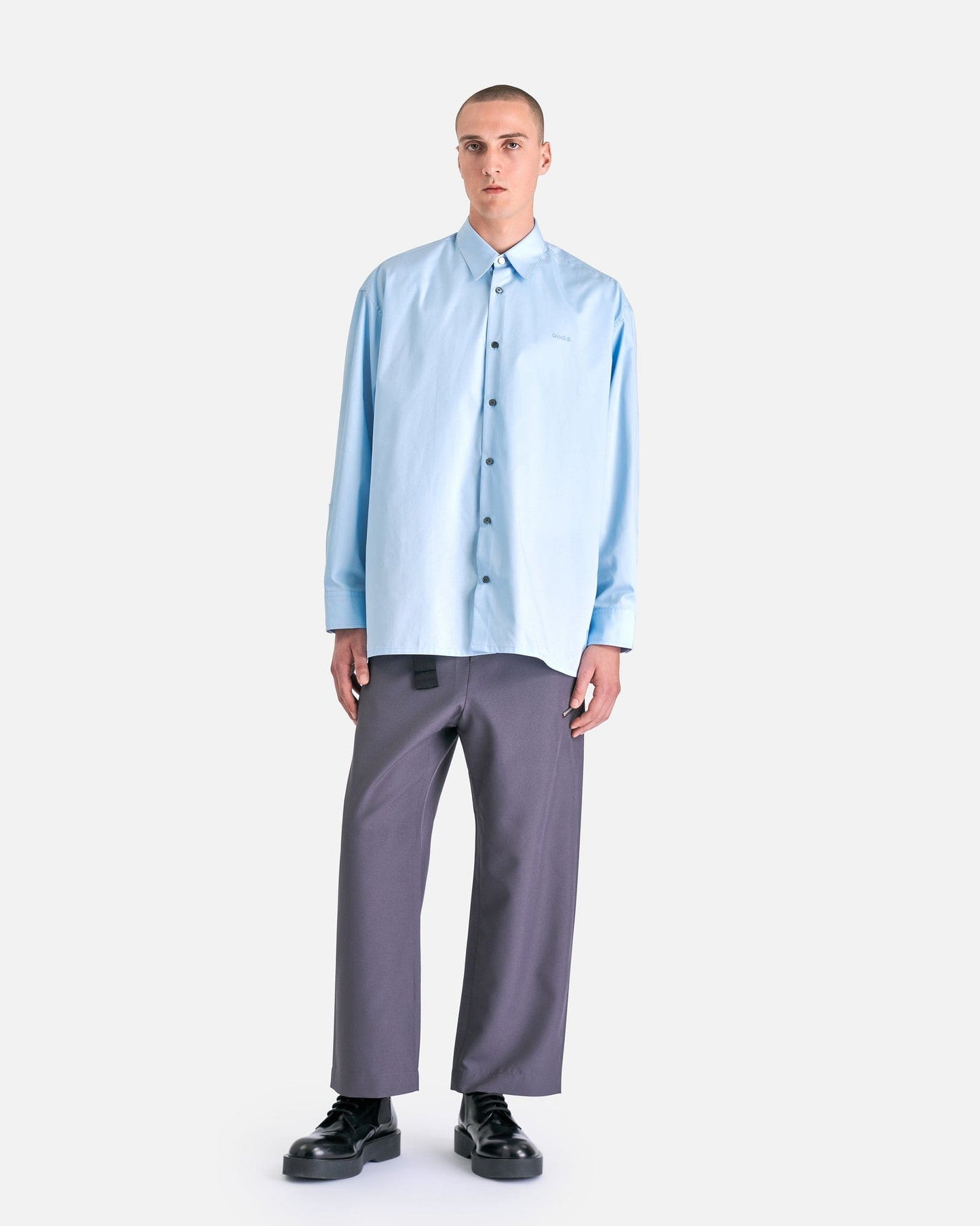 OAMC Men's Shirts Homer Shirt in Light Blue