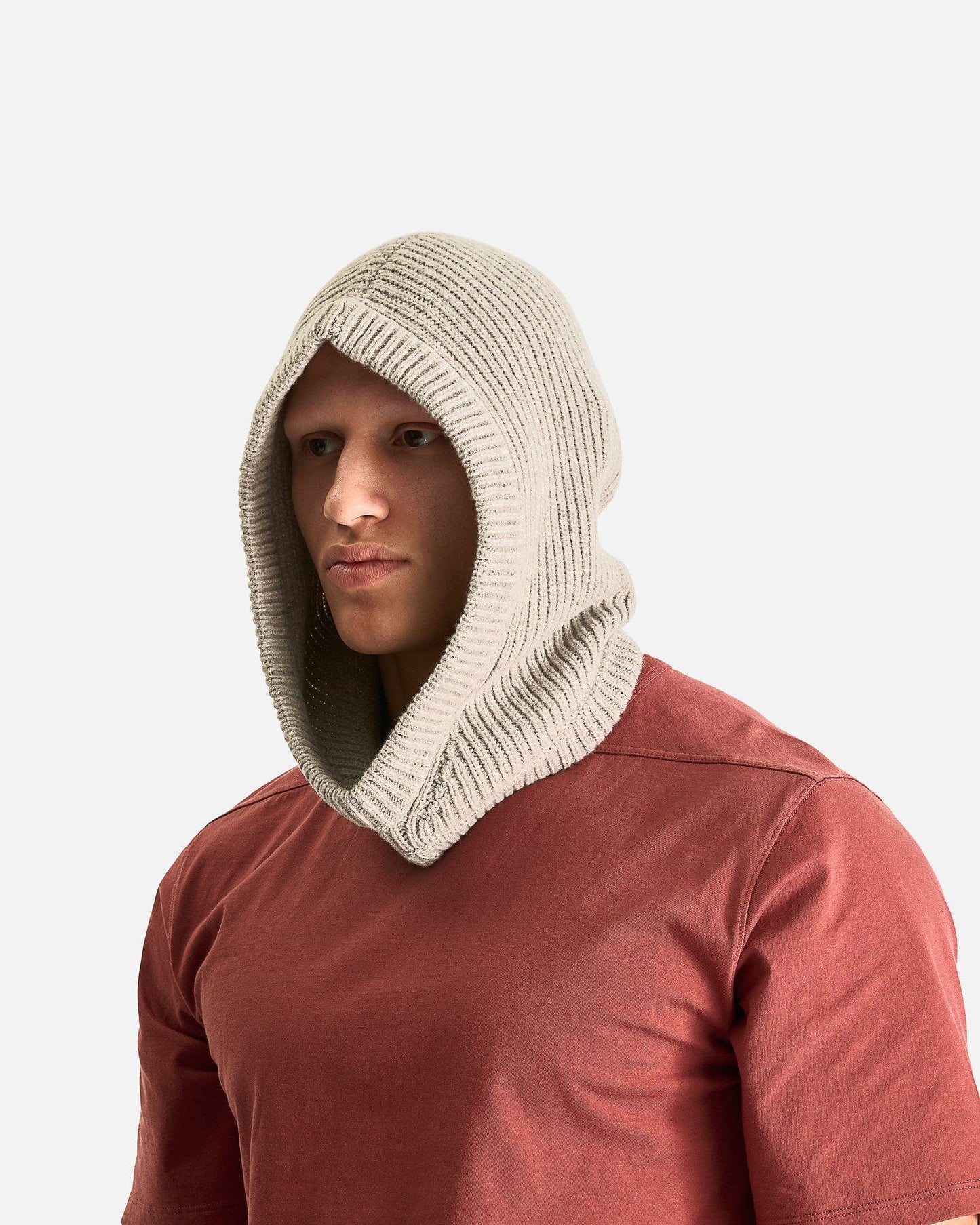 Rick Owens Men's Hats OS Hood in Pearl